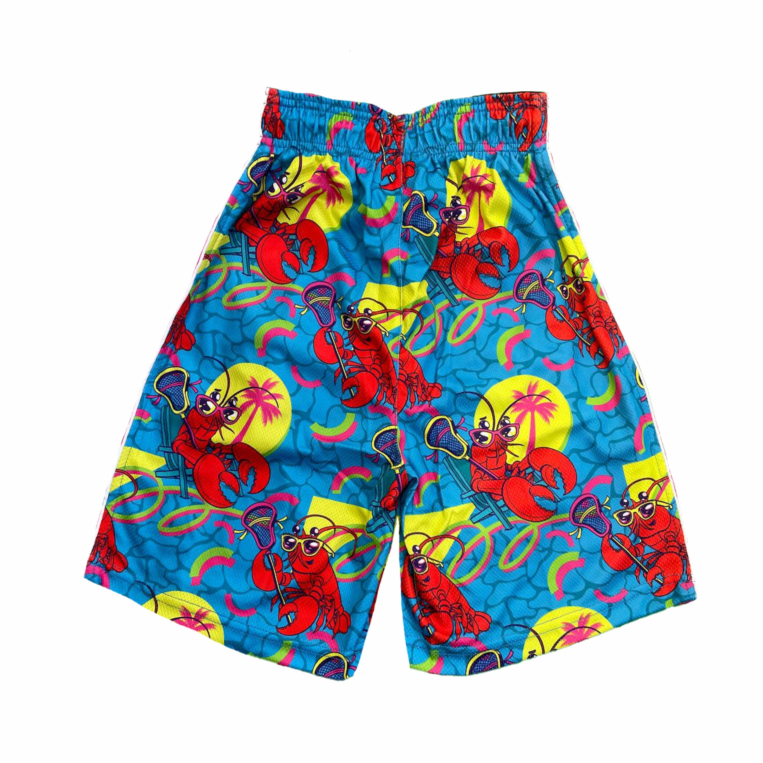 Men's Lobster Lax Shorts - Comfortable Casual & Athletic Wear for Gym, Running, and Everyday Use