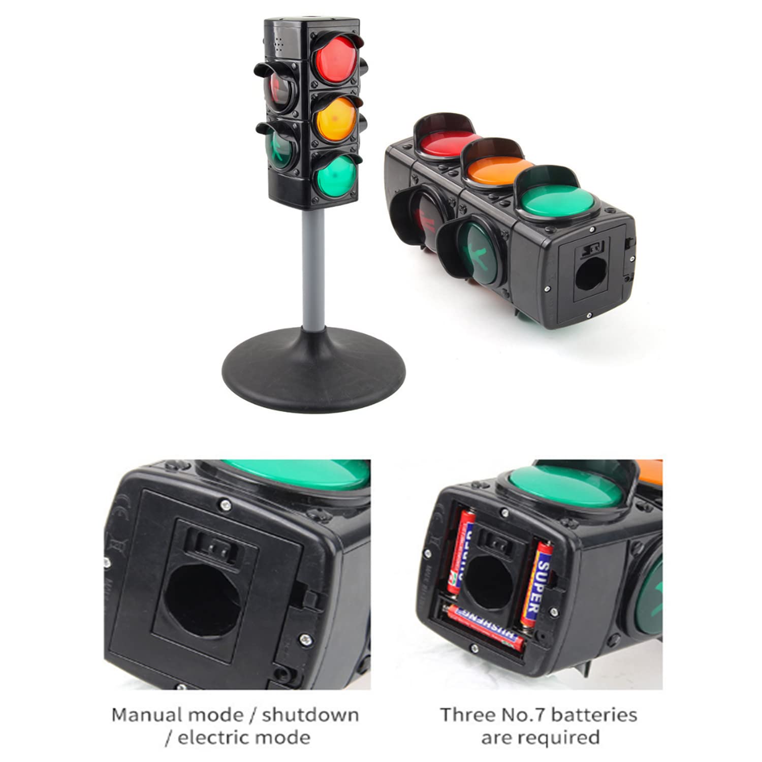 ARTFILIF Simulation Traffic Light Toys - Educational Traffic Signal Model for Kids, Learning Toys for Children (A) | Perfect for Classroom, Playroom & Traffic Safety Education