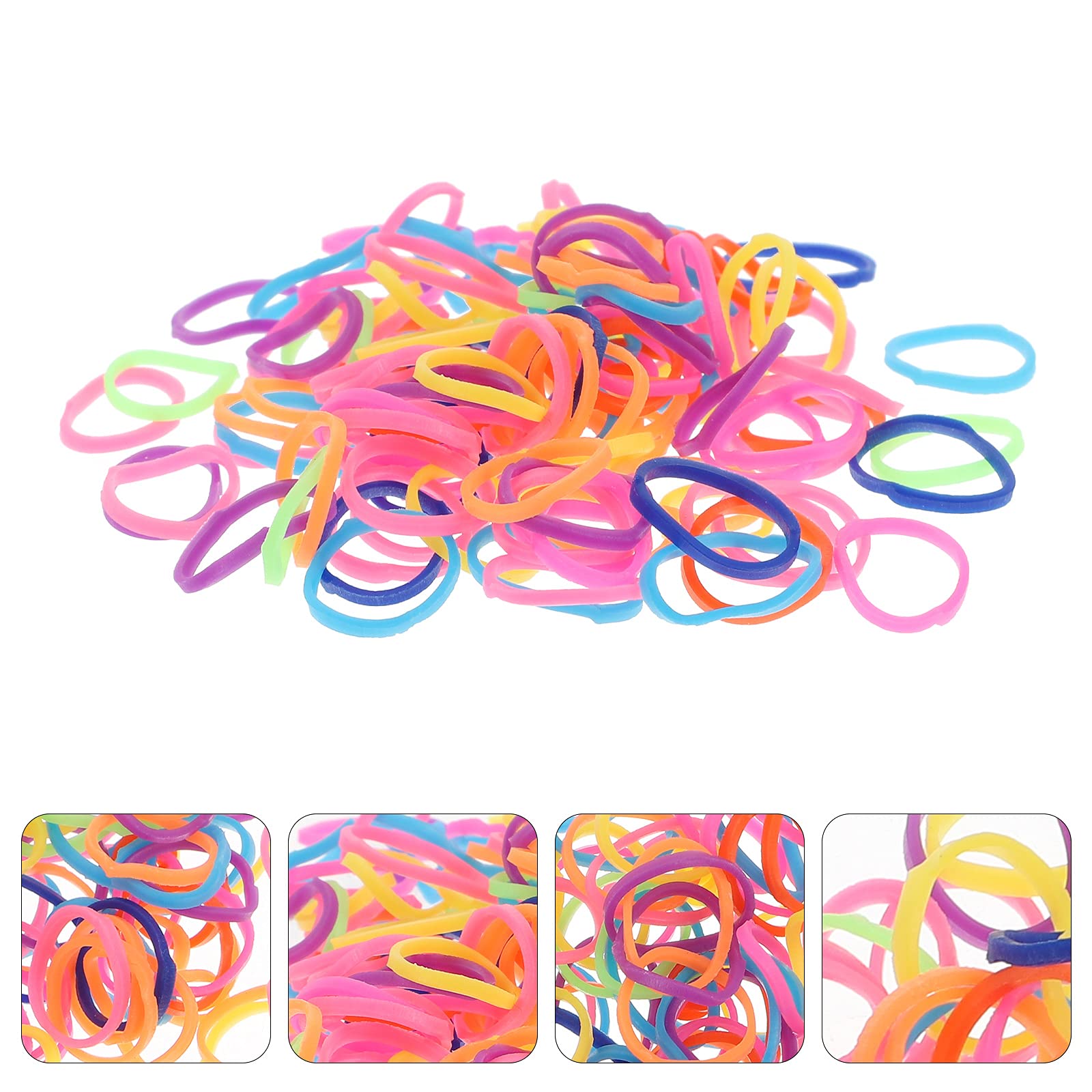 500pcs Pet Hair Ties - Soft Elastic Rubber Bands for Cats & Dogs, Gentle Topknot Bands for Grooming, Training & Playtime - Perfect for Pet Styling, DIY Crafts & Daily Use