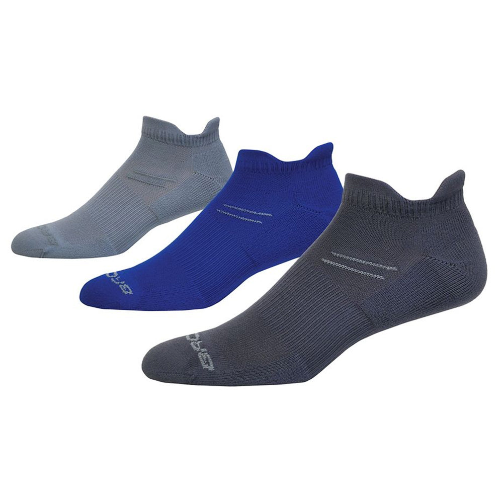 Brooks Run In Tab 3 Pack Unisex Running Socks - Moisture Wicking & Cushioned for Marathon, Training & Gym Workouts