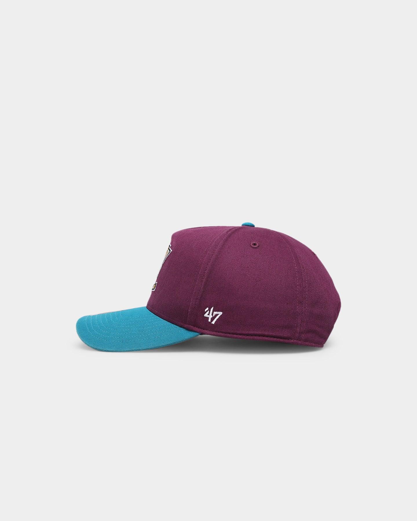 47 Brand Anaheim Ducks 'Ducks' Legend Replica '47 MVP DT Snapback Plum Cap - Official NHL Hockey Hat for Men & Women, Perfect for Games, Fan Gear & Streetwear Fashion