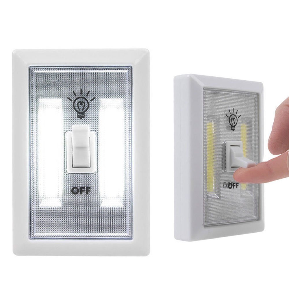 Wireless LED Closet Light - Battery Operated COB Night Light for Wall Switch, Perfect for Bedroom, Hallway, Stairs & Closet Lighting
