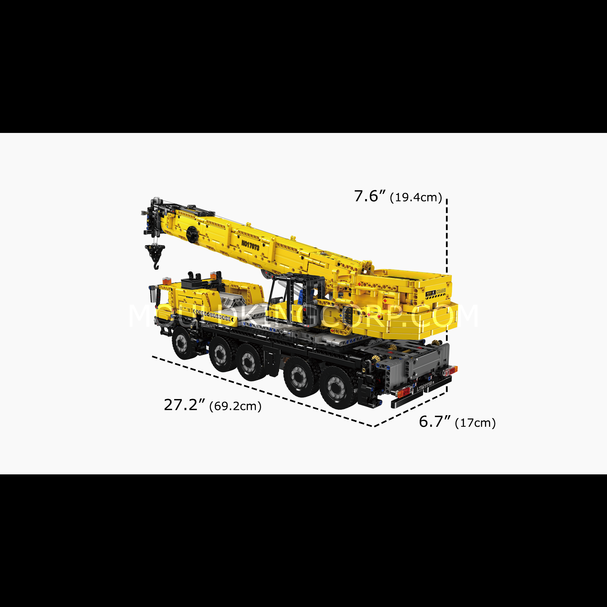 Mould King 17073/17074 LTM 1110 Mobile Crane Building Set - 3,218 Piece Construction Toy for Adults & Kids | STEM Educational Building Blocks | Perfect for Engineering Enthusiasts & Collectors
