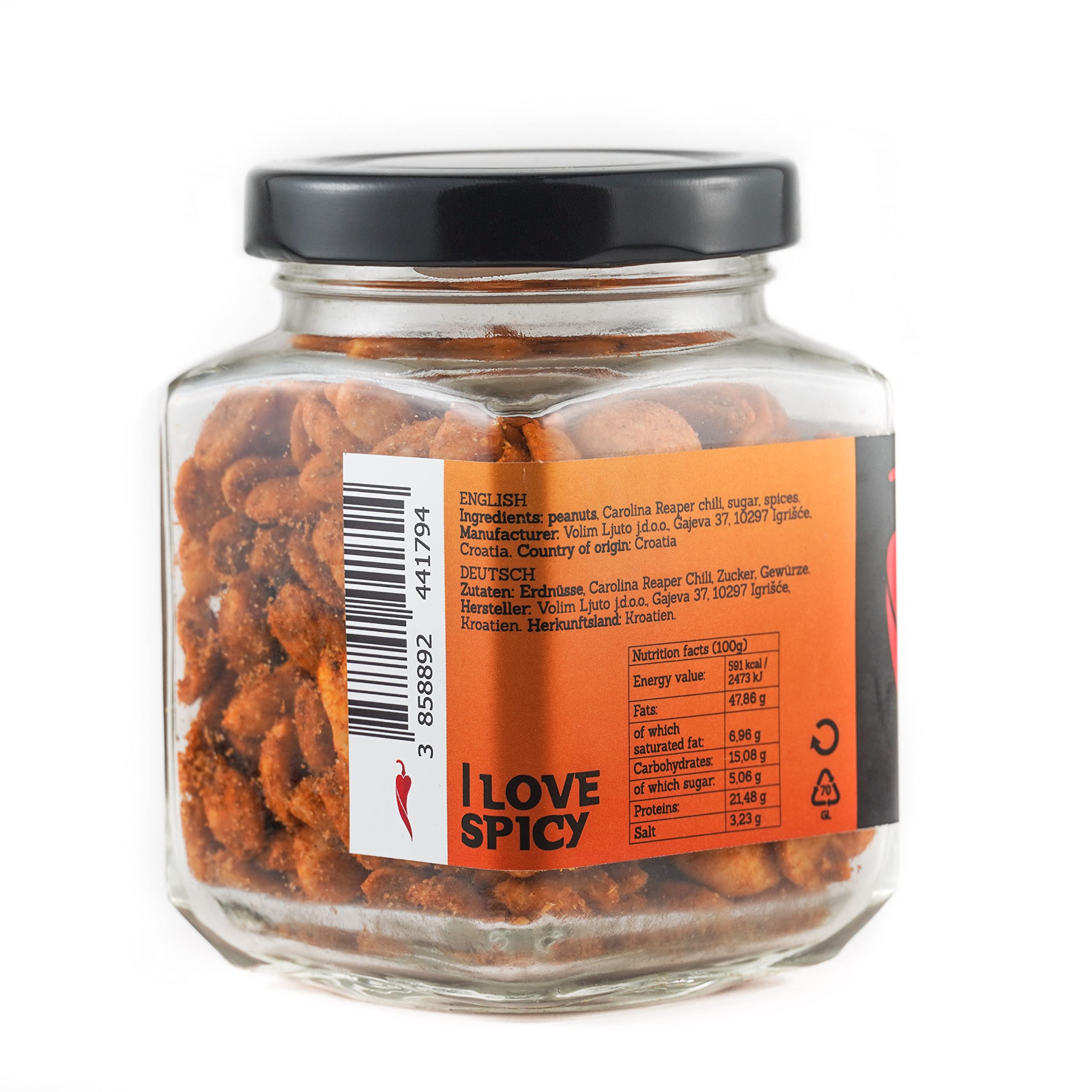 Hellfire Peanuts 100g - Carolina Reaper Spicy Snacks for Bold Food Lovers