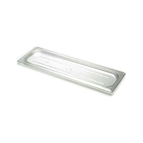 Cambro 20LPCWC135 Camwear Clear 1/2 Size Long Flat Food Pan Lid - Durable Polycarbonate Cover for Commercial Kitchens, Food Service, Buffets & Catering