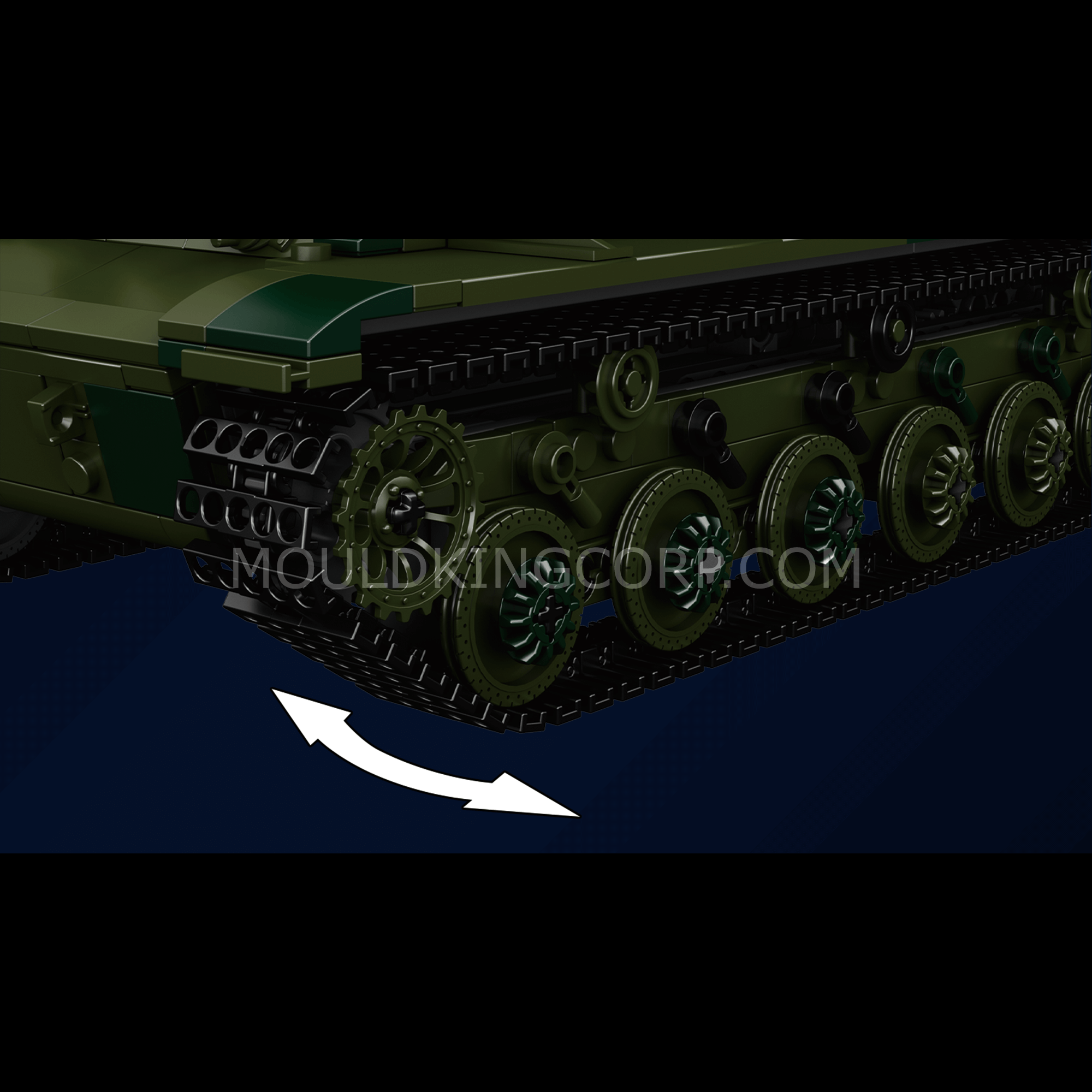 MOULD KING 20026 KV2 Heavy Tank Building Blocks Set - 1000+ Pieces Military Model Kit for Adults & Kids, Perfect for Collectors Display & WWII Battle Scene Recreation