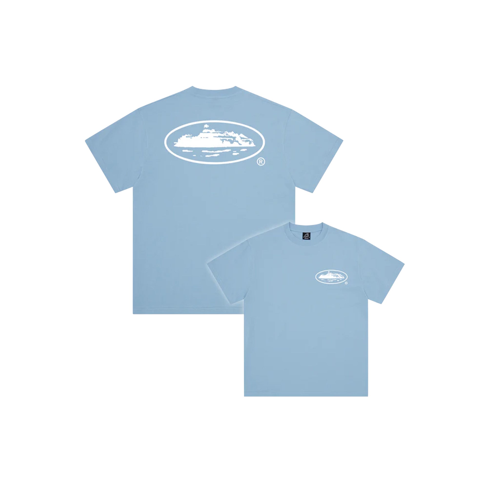 Corteiz OG Island Tee 'Baby Blue' (2025) - Premium Cotton Streetwear T-Shirt for Men | Casual Wear, Summer Outfits & Street Style Fashion