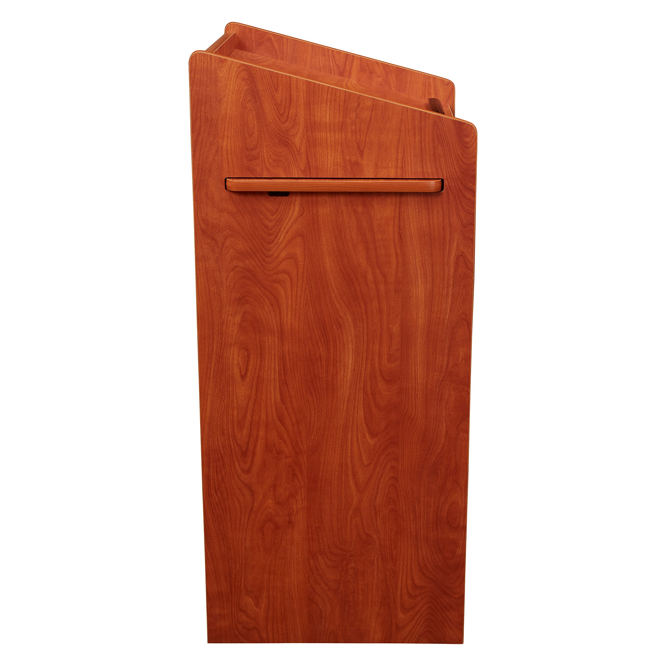 Premium Oklahoma Sound Aristocrat Floor Lectern - Solid Wild Cherry Wood - Perfect for Church Pulpits, Wedding Ceremonies & Public Speaking Events