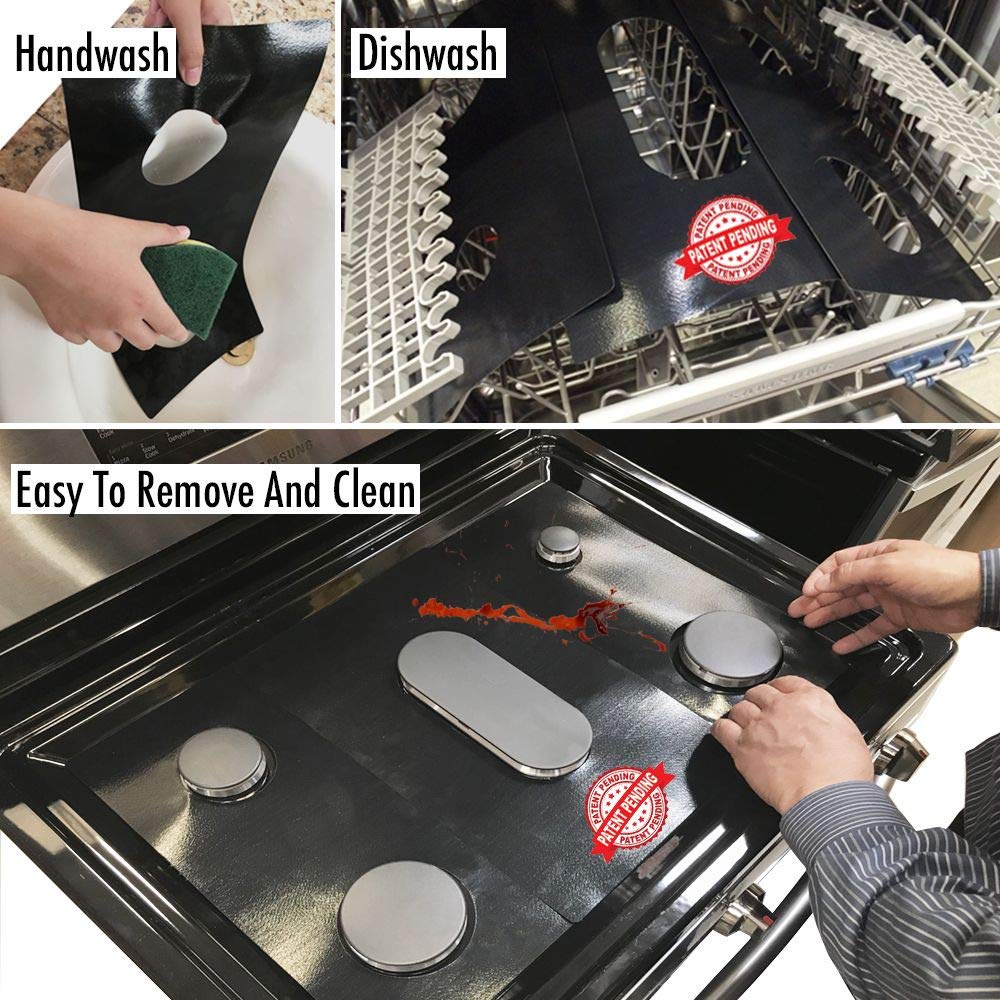 Premium Plus Stove Protectors for LG Gas Range Model LRG3085ST/00 - Custom Cut, Heat Resistant, Easy to Clean Stove Liner - Made in USA - Perfect for Kitchen Safety & Countertop Protection