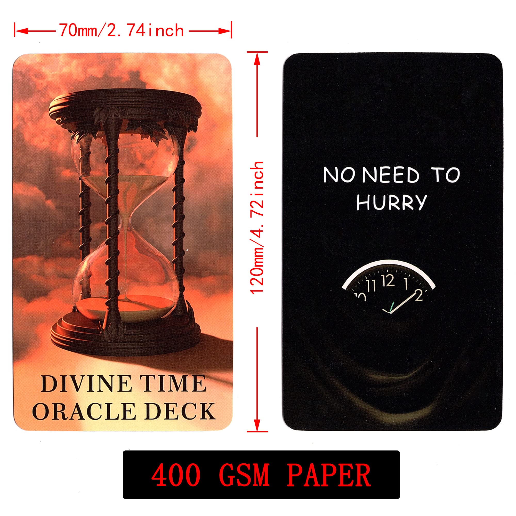 Soulme Time Oracle Cards Deck - Divine Timing Oracle Cards for Beginners | Answers to Timing Questions | Spiritual Guidance, Meditation & Self-Discovery Tool