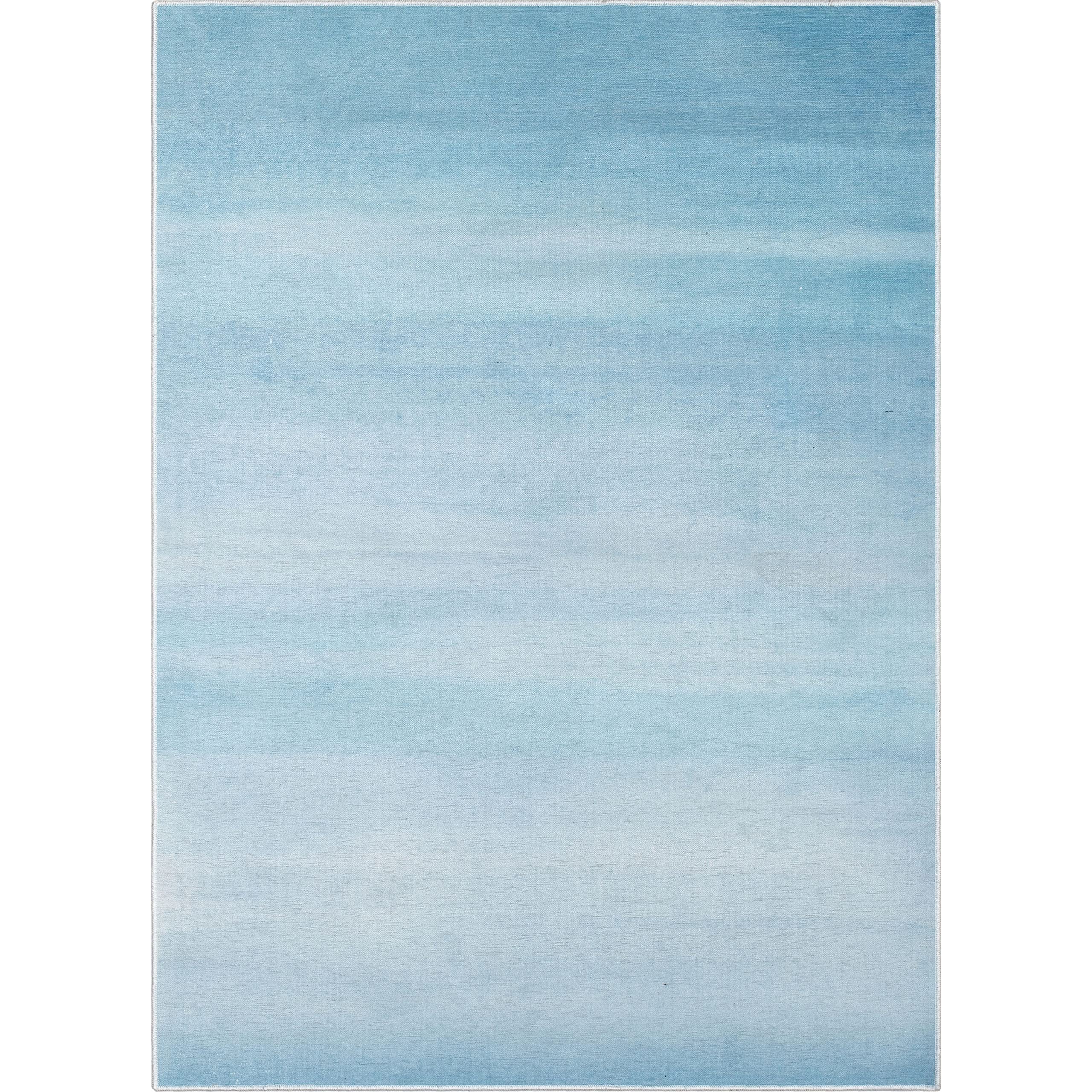 Well Woven Kids Rugs Nightfall 5' x 7' Blue Modern Printed Machine Washable Area Rug - Soft Playroom Carpet for Nursery, Bedroom & Daycare Floor Decor