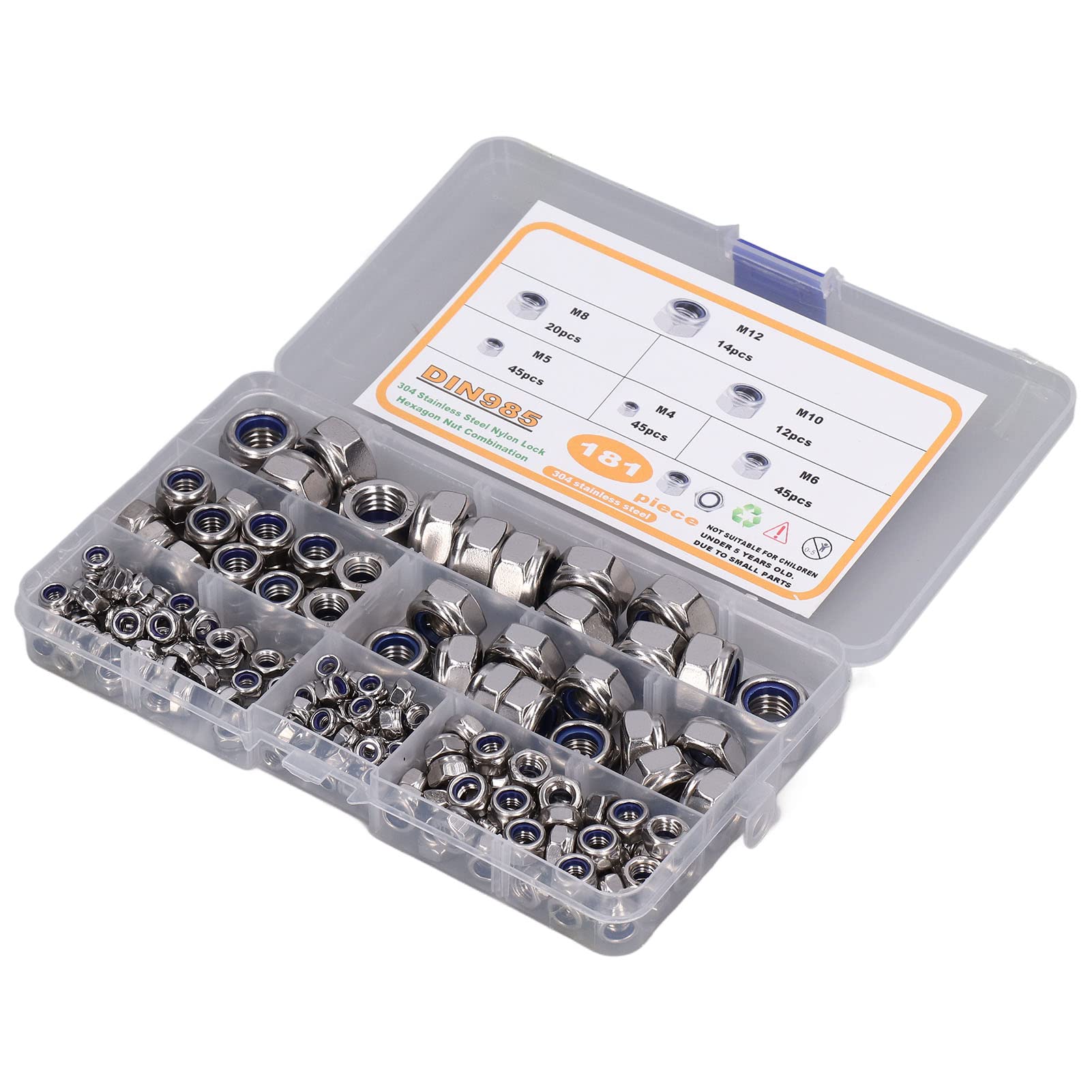 Lightweight High-Hardness Small Lock Nuts for Electrical Machinery & Folding Beds - Durable Hardware Fasteners for DIY Projects & Furniture Assembly