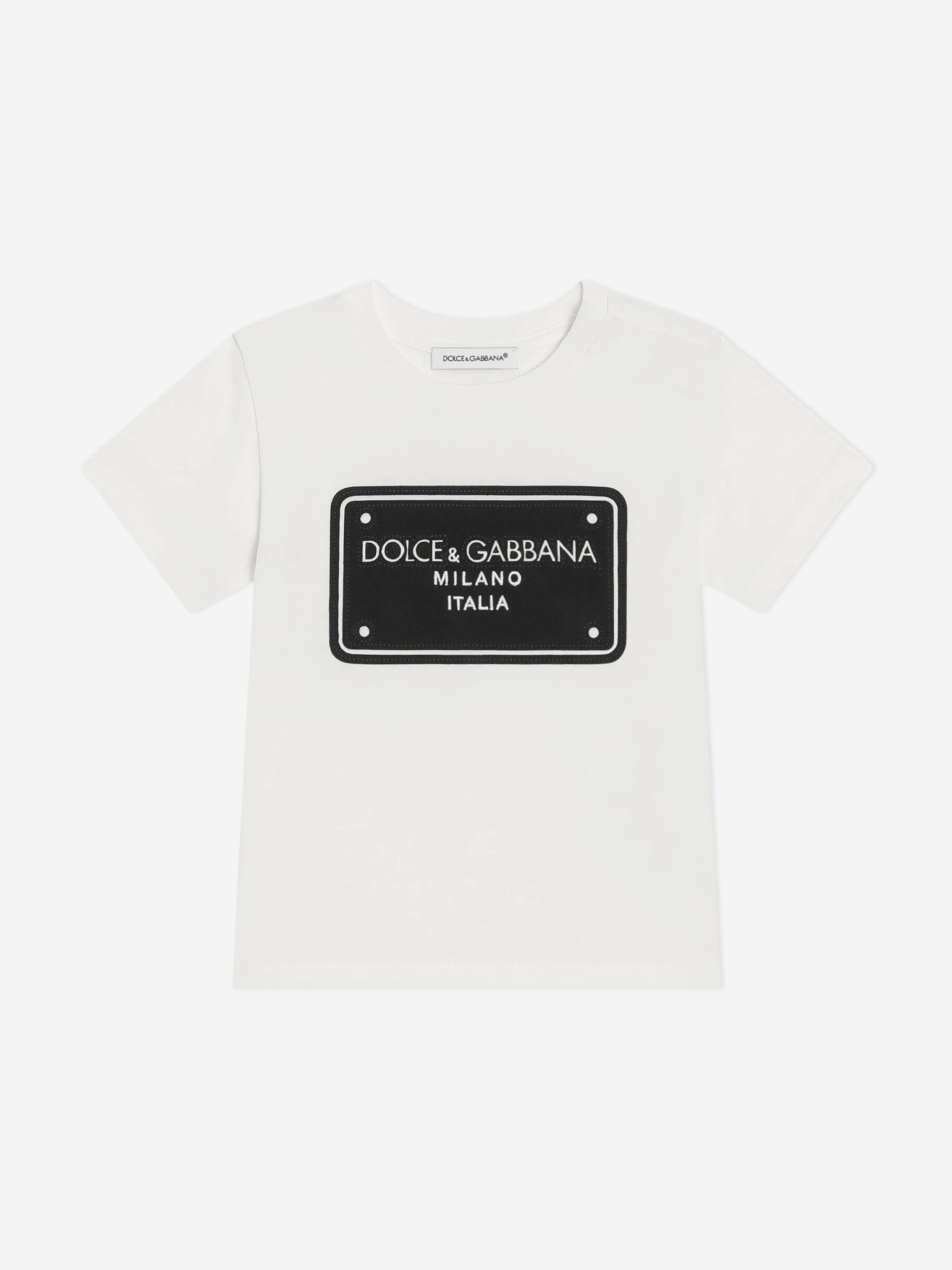 Baby Boys Logo T-Shirt - White Cotton Short Sleeve Tee for Toddlers | Perfect for Playdates, Family Photos & Everyday Wear