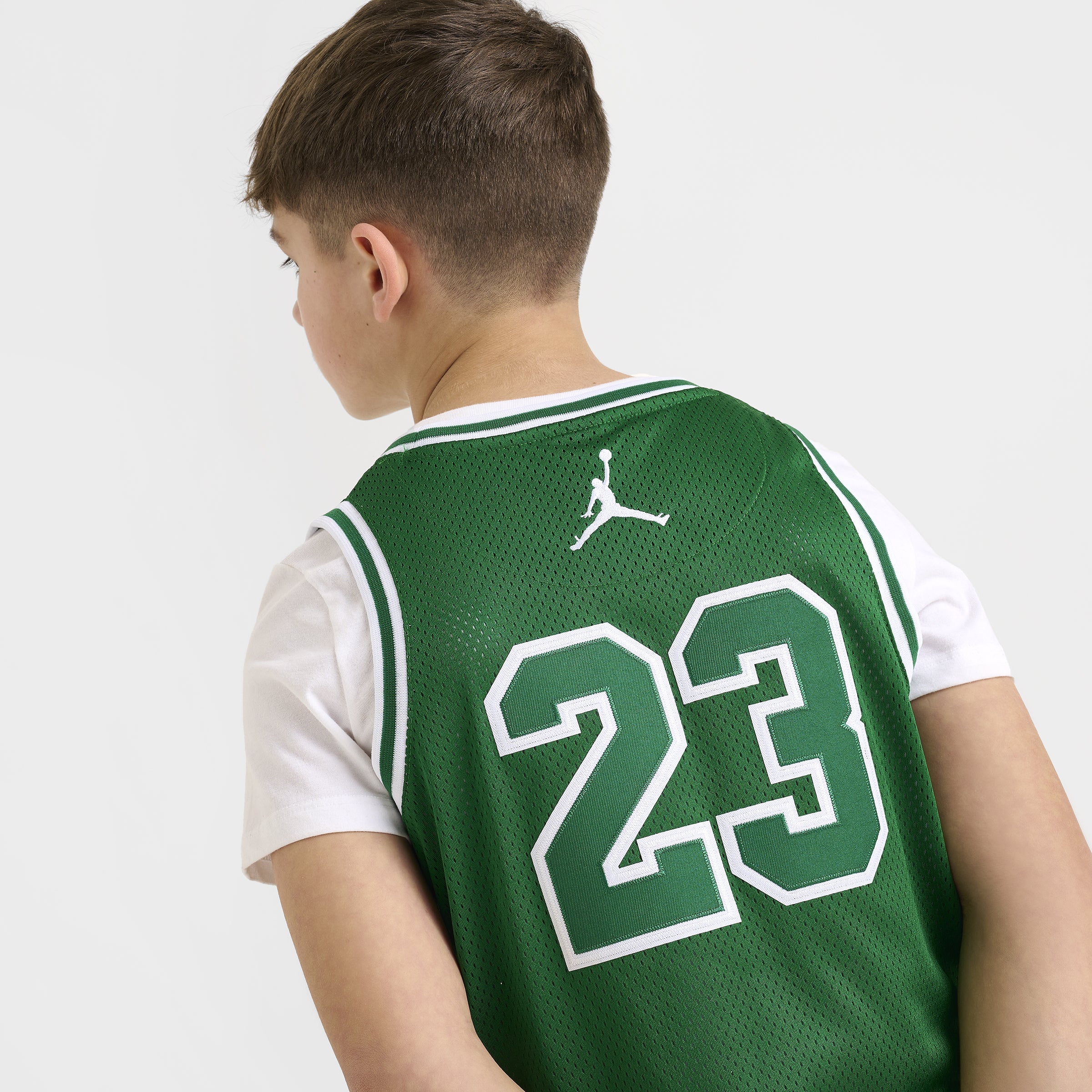Jordan Juniors' Jersey Tank Top - Pine Green | Breathable & Comfortable Basketball Jersey for Kids | Perfect for Sports, Training & Casual Wear