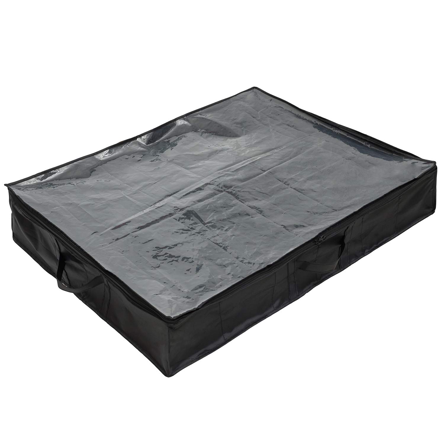 Surblue 12 Pairs Under Bed Shoe Organizer Storage Bags - Space Saving Closet & Travel Shoe Storage (Black) - Perfect for Bedroom, Closet, Dorm & Luggage Organization