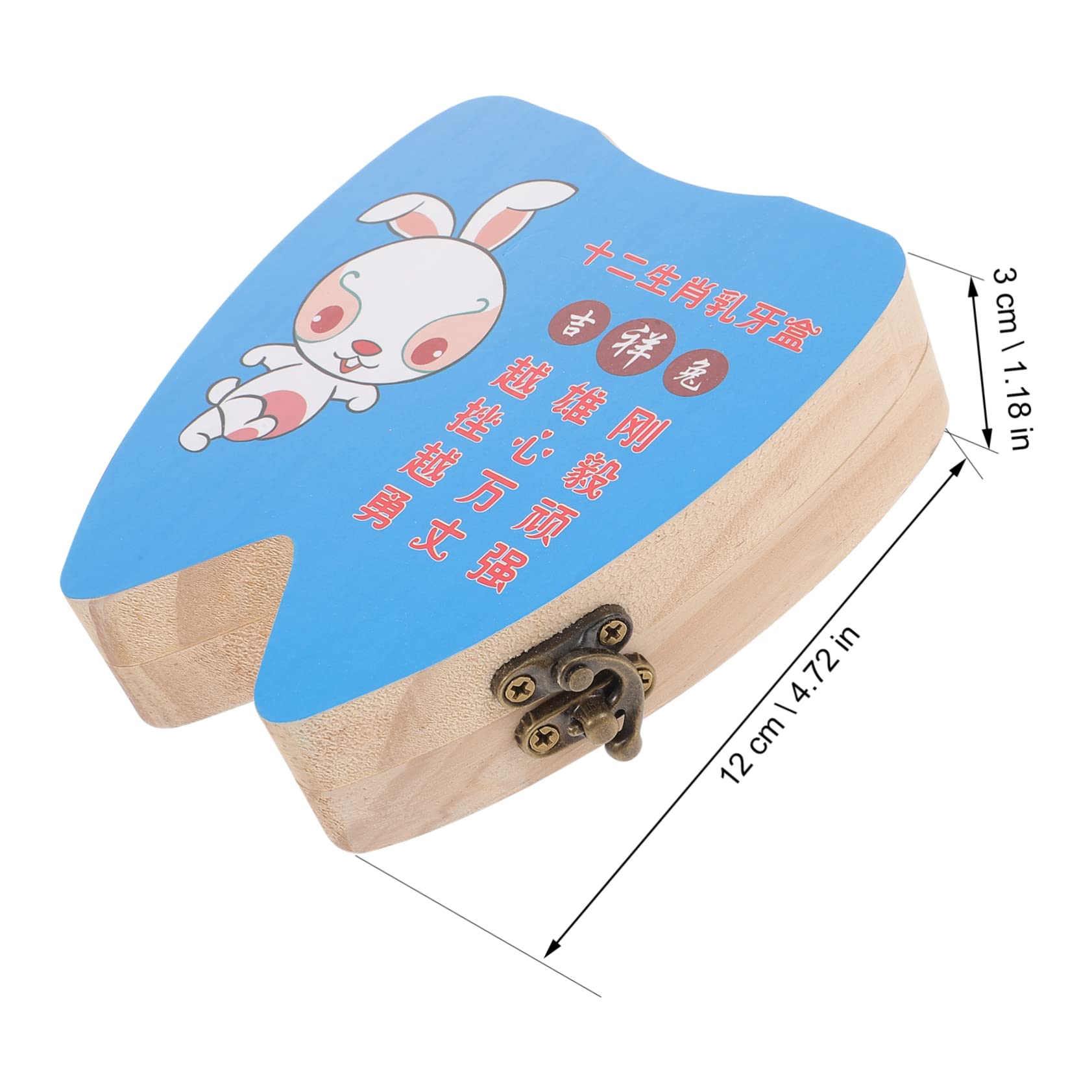 BIUDECO Wooden Tooth Storage Box for Kids - Baby Boy & Girl Tooth Holder Container - Perfect for Baby Teeth Keepsake, Nursery Decor, and First Tooth Milestone Gifts