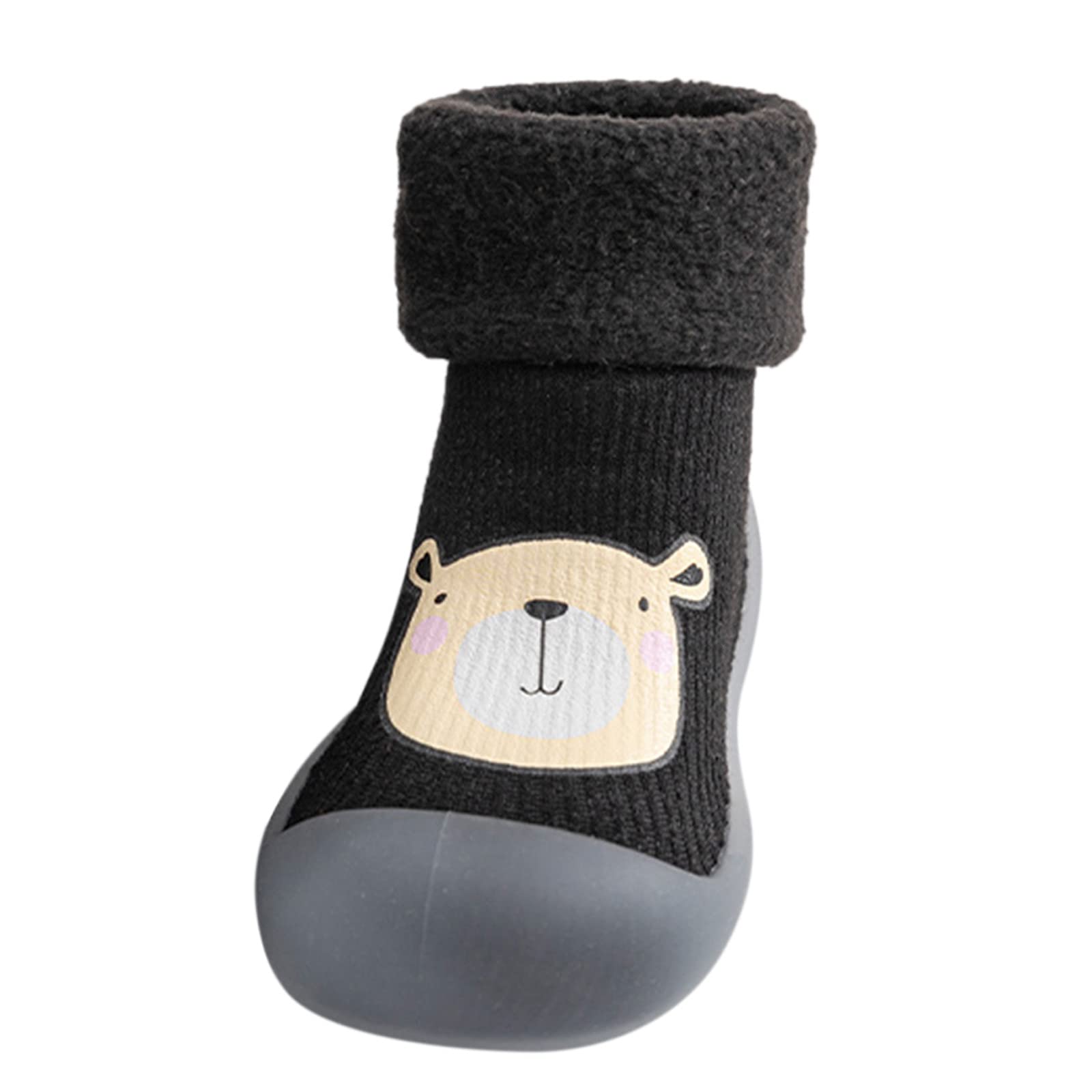 **Non-Slip Baby Toddler Sock Shoes - Soft Rubber Sole, Breathable Cotton, Lightweight Slip-On for Indoor & Outdoor Play**    *(Perfect for Crawling, Walking, and Playtime at Home or Daycare)*