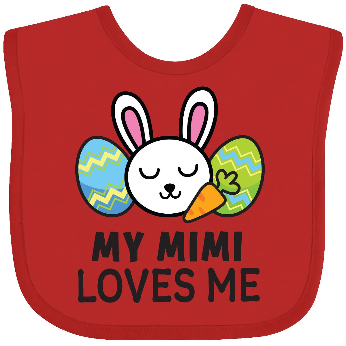 Inktastic Bunny Easter Baby Bib for Toddler Mealtime