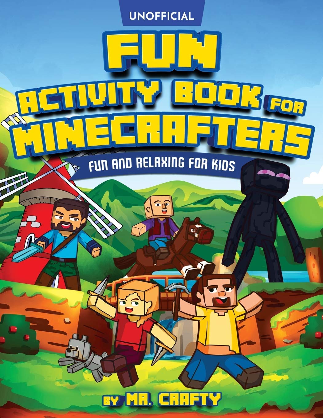 Unofficial Minecraft Activity Book for Kids - Coloring, Puzzles, Dot to Dot, Word Search & Mazes | Fun & Relaxing Gift for Young Gamers | Perfect for Travel, Birthday Parties & Rainy Day Activities