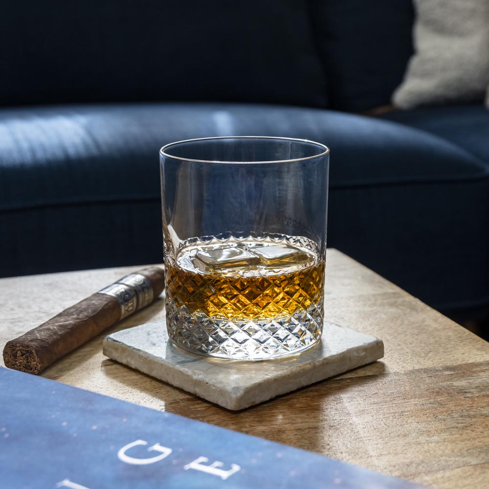 Premium 11oz Diamond Cut Whiskey Glasses Set of 12 - Heavy Base Crystal Clear Rocks Glasses for Bourbon, Scotch & Cocktails - Perfect for Home Bar, Gifts & Entertaining