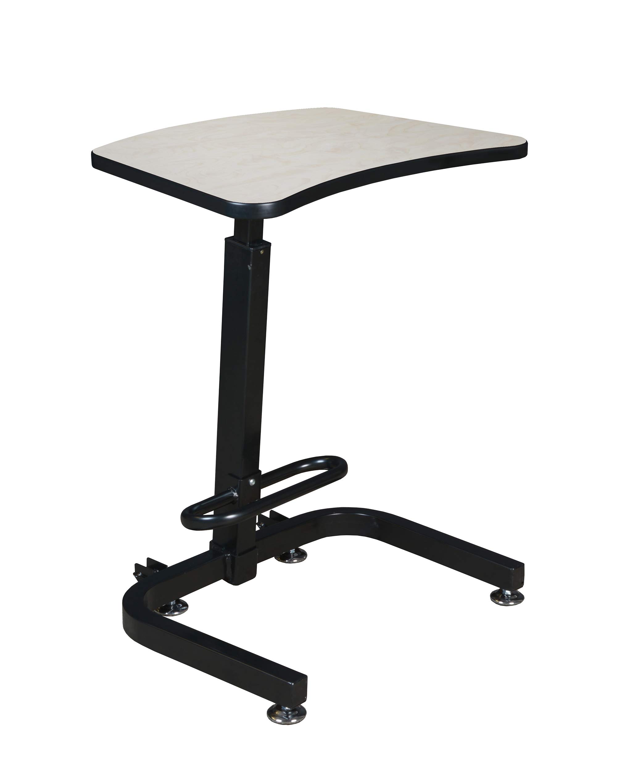Regency Brody Adjustable Height Sit Stand Desk - Maple Wood Office Desk for Home & Workspace - Ergonomic Standing Desk for Work, Study & Gaming