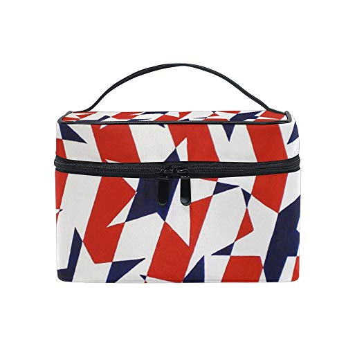 Nander Travel Cosmetic Bag - Stars & Stripes Makeup Organizer for Toiletries & Beauty Essentials