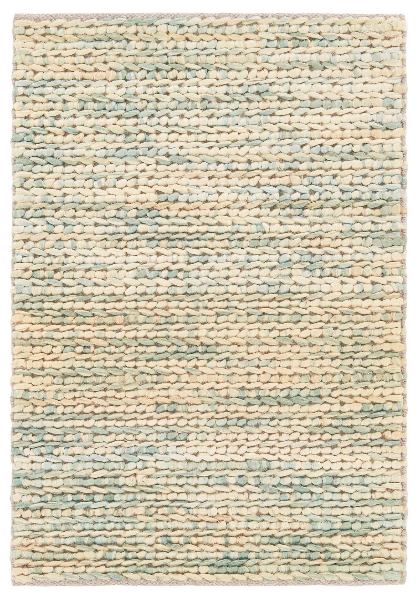 Avril Handwoven Jute Rug - Natural Fiber Floor Mat for Living Room, Bedroom & Nursery | Eco-Friendly Home Decor | Sky Blue Bohemian Style Area Rug