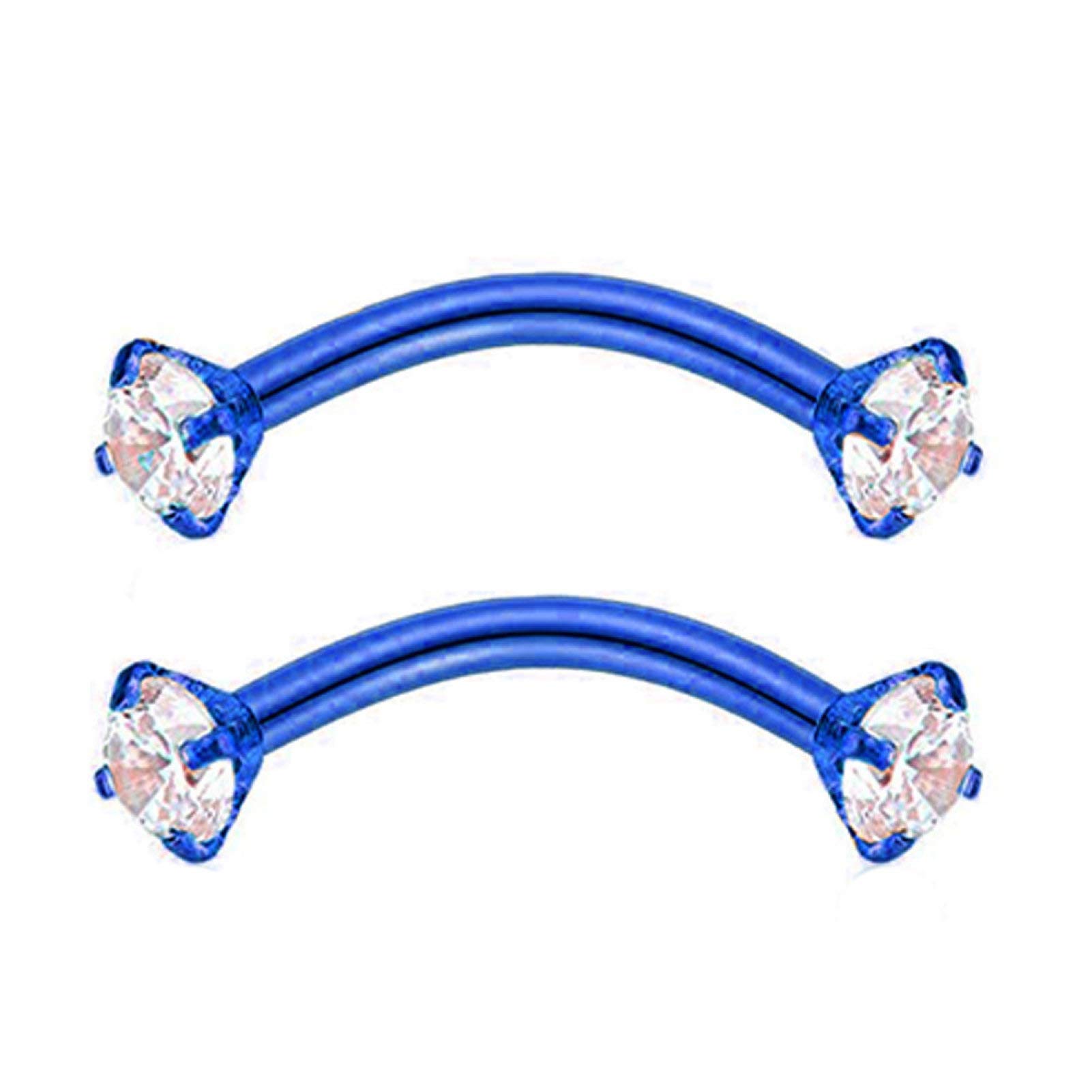 Fashionable Cubic Zirconia Eyebrow Ring & Barbell Piercing Jewelry for Women and Men - Perfect for Parties, Clubs, and Everyday Style