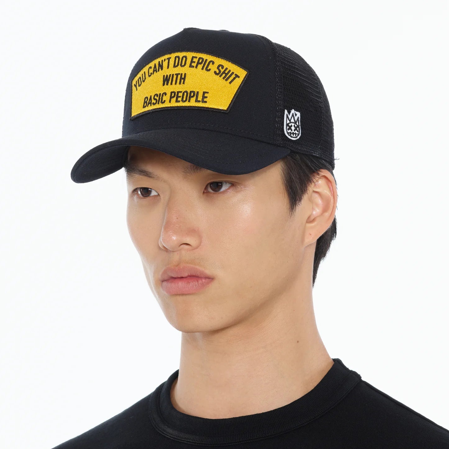 CULT OF INDIVIDUALITY Can't Do Epic Shit Mesh Back Trucker Hat - Stylish Unisex Baseball Cap for Men & Women - Perfect for Outdoor Activities, Concerts, and Streetwear Fashion