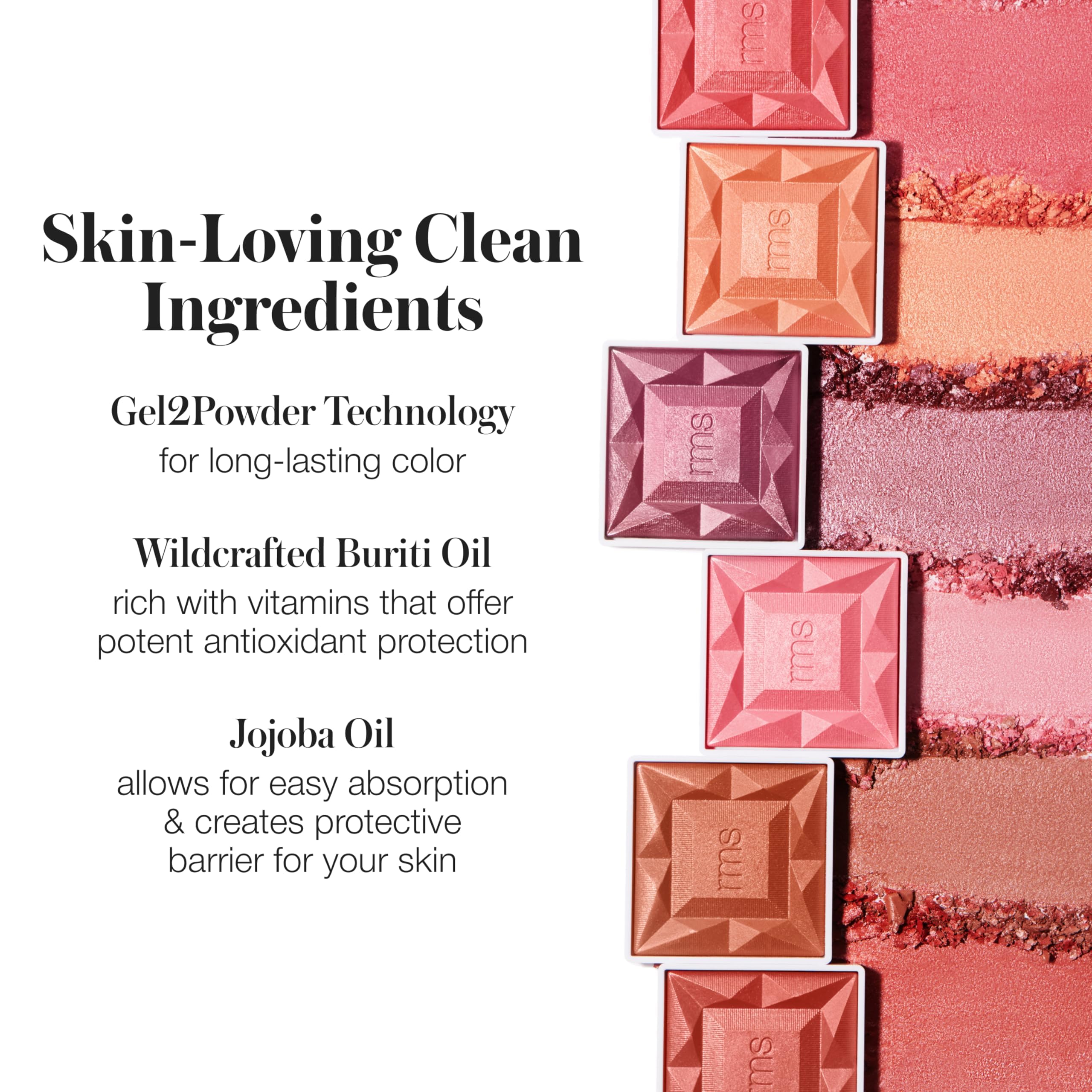RMS Beauty ReDimension Hydra Powder Blush - Long-Lasting Powder Gel Blush for Cheeks, Natural Finish Cream Blush Makeup with Shimmer | Buildable Color for Day & Night Looks | Vegan & Cruelty-Free Cheek Tint for Flawless Blush Application