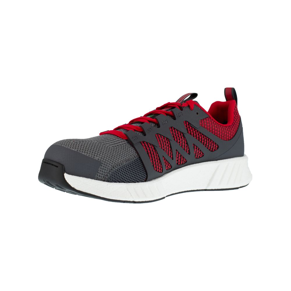 Reebok Work Fusion Flexweave Men's Composite Toe Athletic Work Shoes IB4315 - Lightweight Safety Shoes for Construction, Warehouse & Industrial Workers
