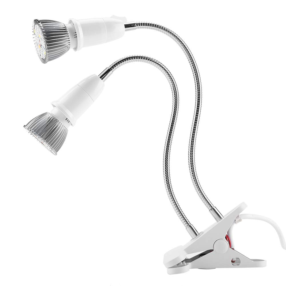 Yosoo Dual LED Plant Grow Light - 56 LED 120° Flexible Double Switch Desk Grow Lamp for Indoor Plants, Hydroponics, Potted Plants & Greenhouse Gardening | Perfect for Home Office, Kitchen Herb Garden & Plant Seedlings