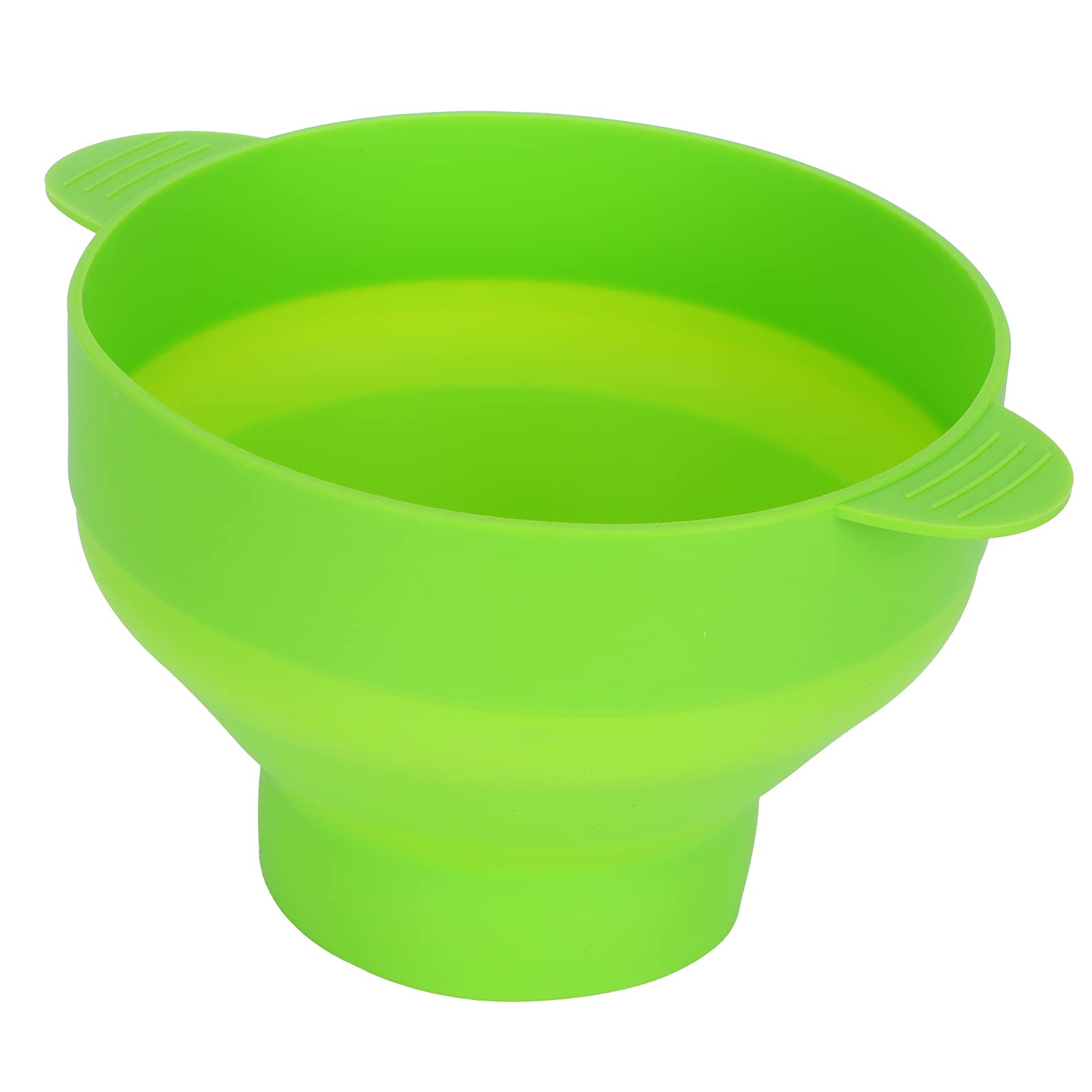 Silicone Microwave Popcorn Popper Bowl with Lid & Handles - Collapsible Popcorn Maker for Easy Storage (Green) - Perfect for Movie Nights, Snack Time & Family Gatherings
