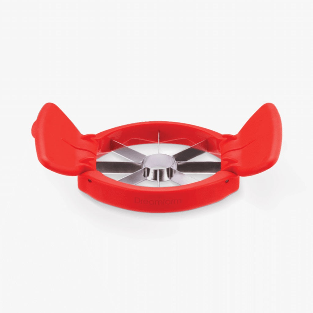 Dreamfarm Flapple Red - Premium Apple Slicer & Corer for Effortless Fruit Prep - Perfect for Salads, Snacks, and Healthy Eating