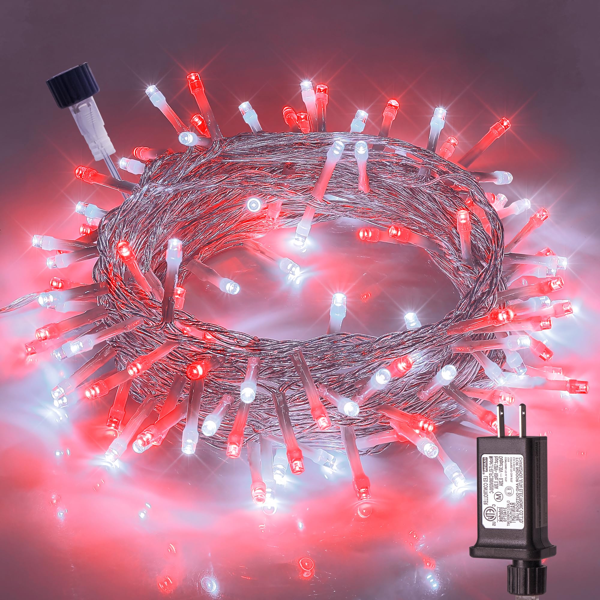 Hopolon 33FT 100 LED String Lights - Waterproof Connectable Fairy Lights for Christmas Tree, Wedding & Bedroom Decor