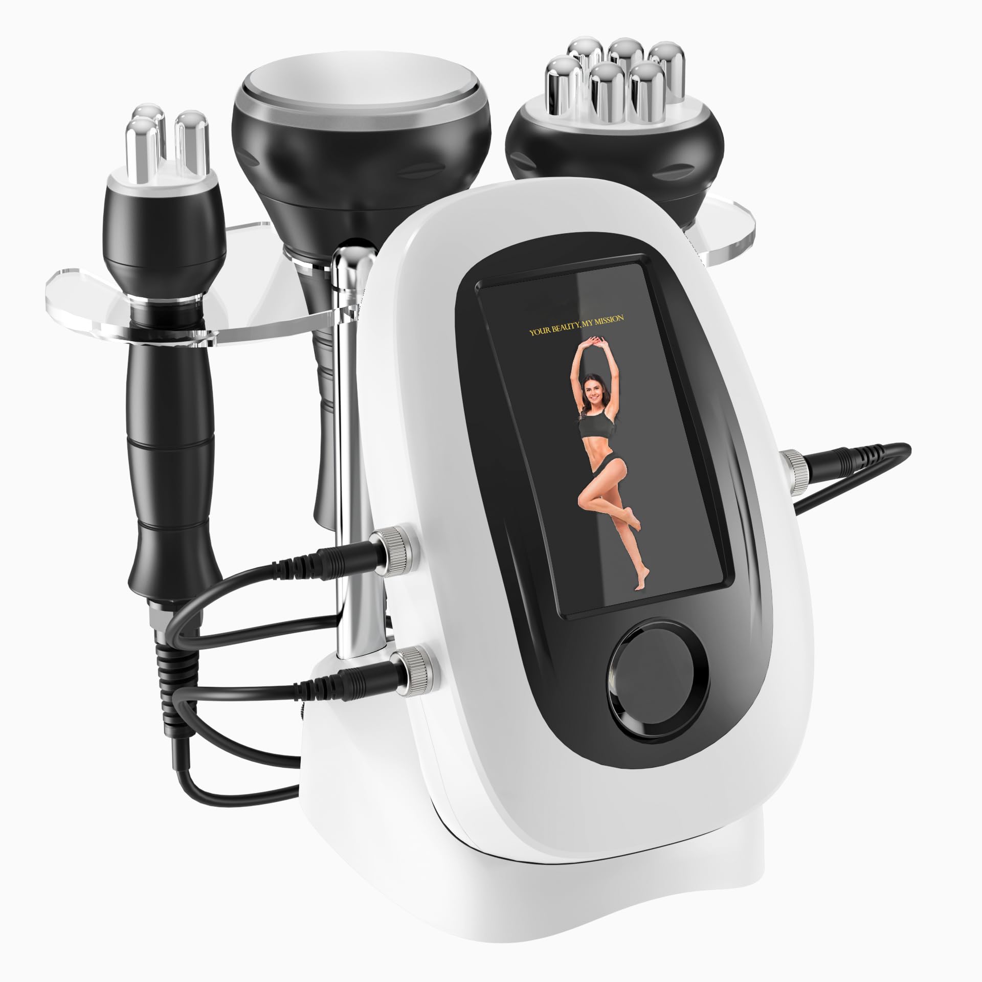 Elitzia ETD102 3-in-1 RF Cavitation & Ultrasound Body Shaping Machine - 80K Professional Beauty Equipment for Home Use | Multifunctional Facial & Body Massager | Skin Tightening, Cellulite Reduction & Body Contouring | Perfect for Home Spa, Salon Treatments & Self-Care Routines