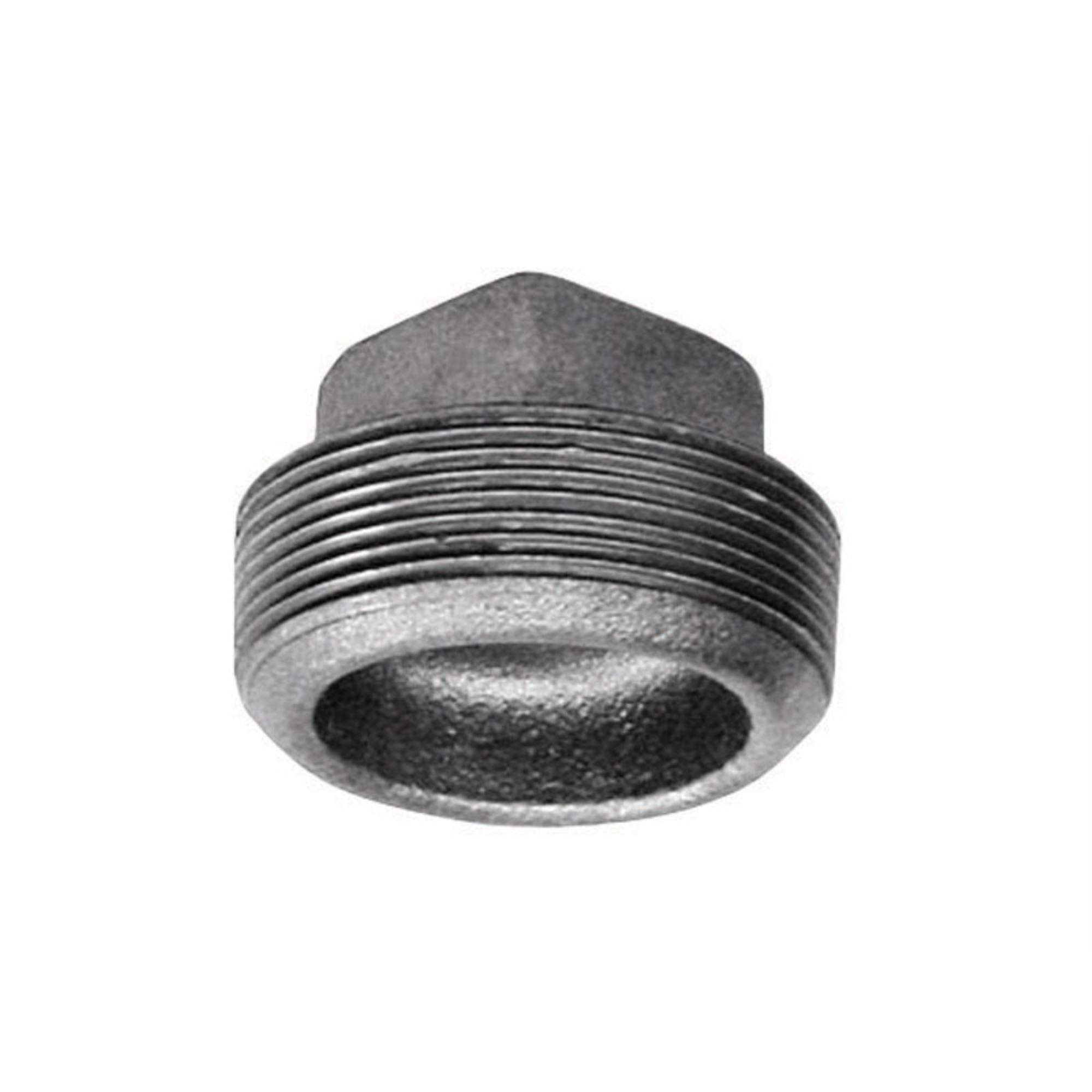 1-1/2 Inch Galvanized Steel Pipe Plug - Heavy Duty, Rust Resistant - Perfect for Plumbing, HVAC, and DIY Projects