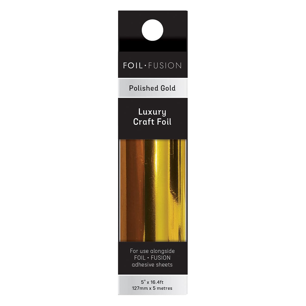 Premium 127mm x 5m Luxury Craft Foil Roll - Polished Gold for DIY Scrapbooking, Card Making & Gift Wrapping - High-Quality Decorative Foil for Arts & Crafts Projects