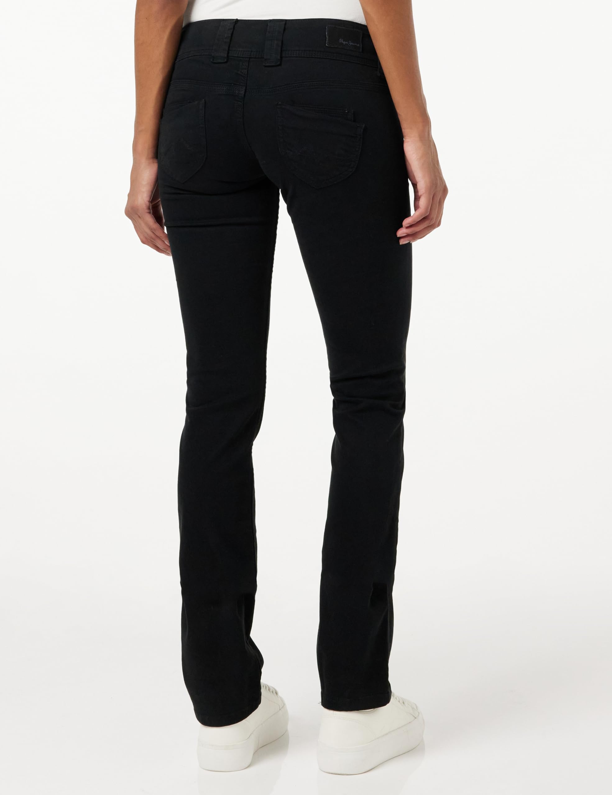 Pepe Jeans Venus Women's Black 5-Pocket Trousers Pants - EU 38/40 (US 29/30) - Stylish Casual & Office Wear for Everyday Comfort