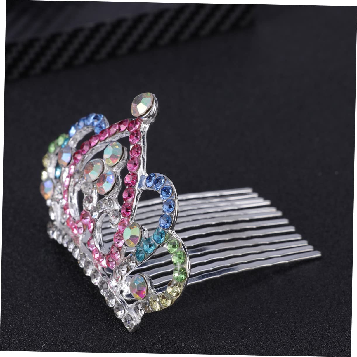 POPETPOP Princess Hair Clips - Crystal Rhinestone Tiara Headband & Mini Crown Hair Claw Clips for Girls | Perfect for Birthday Parties, Pageants & Dress-Up Play