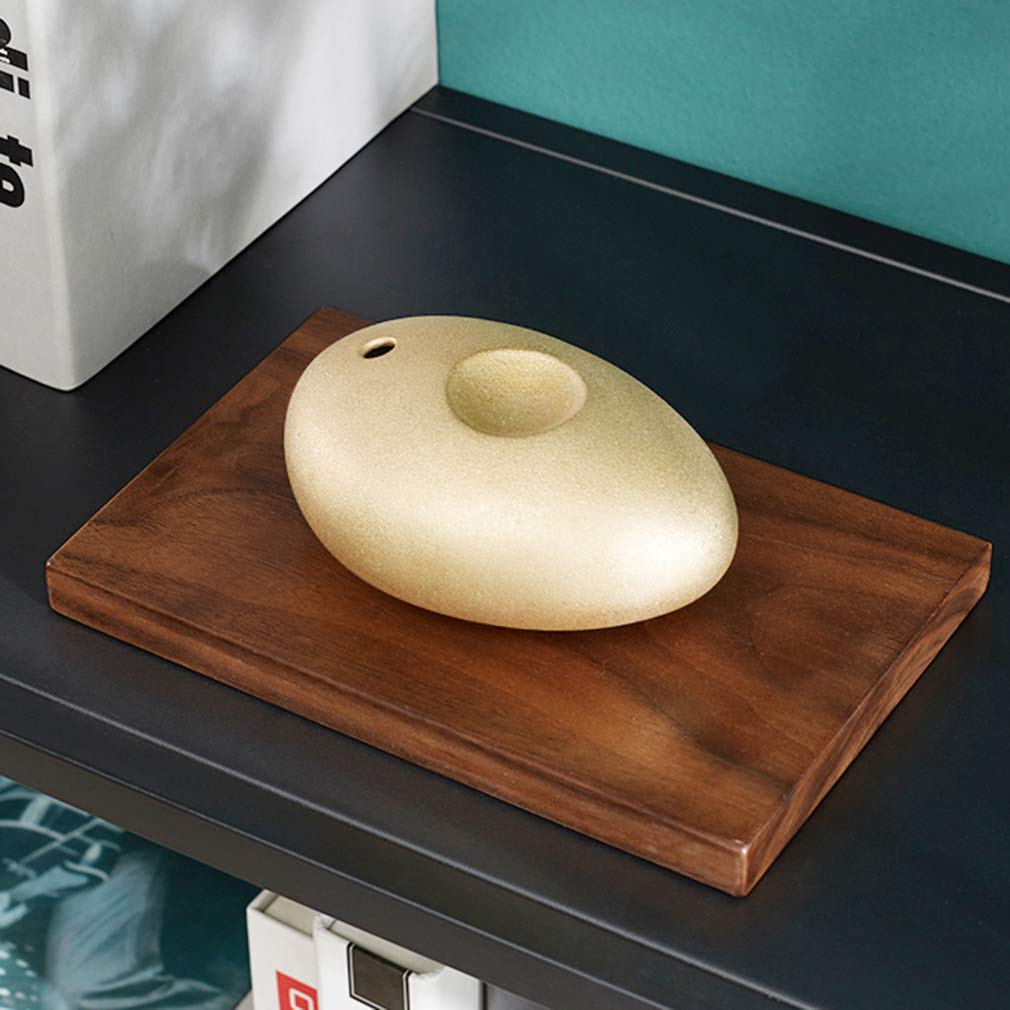 Aromatherapy Essential Oil Diffuser - Handcrafted Brass & Wood Candle Holder for Home, Yoga, Spa - Relaxing Scented Oil Burner for Meditation, Gifts & Home Decor