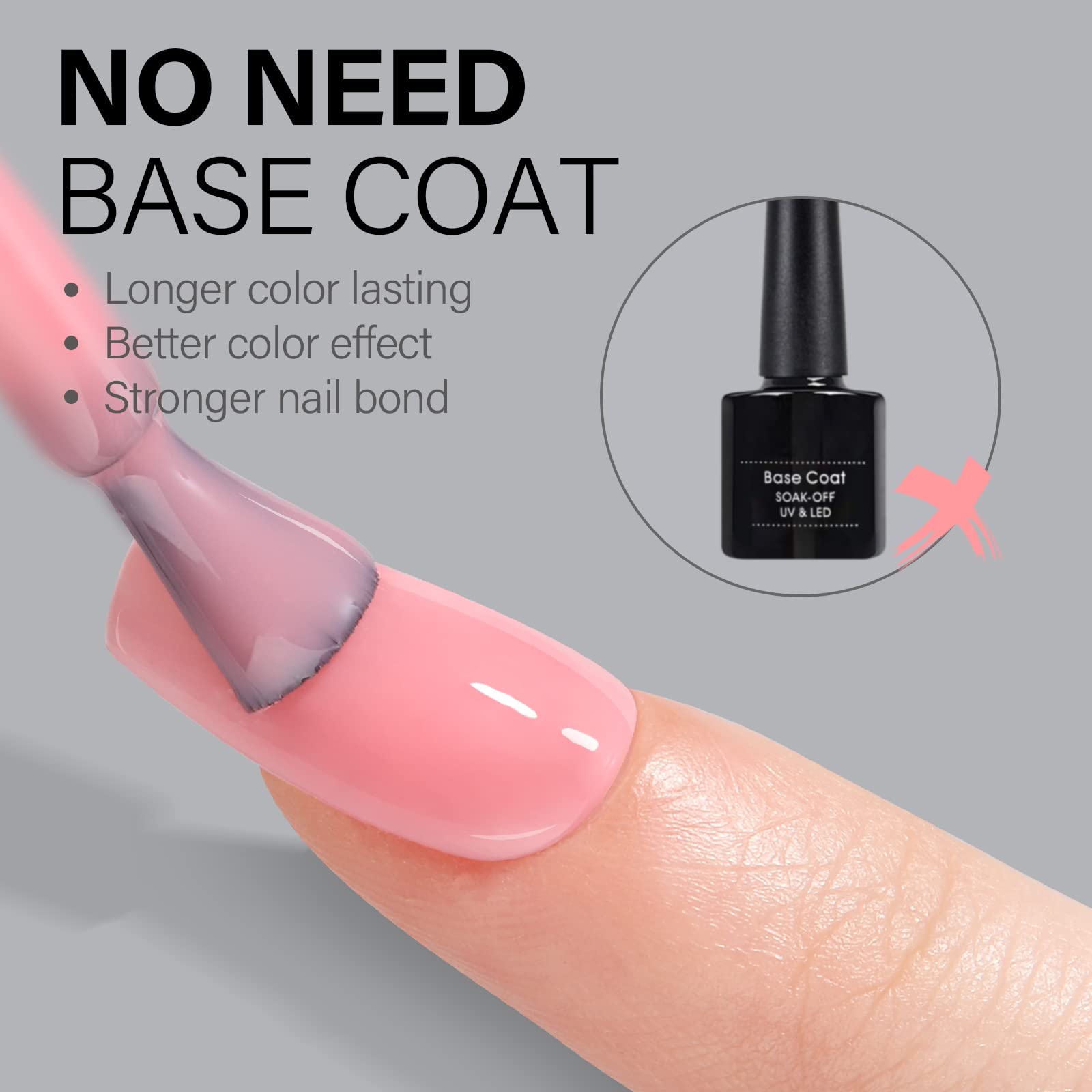 AILLSA Short Coffin Nail Tips with Nail Glue Bundle - 24pcs False Nails for Women, Natural Acrylic Nails, DIY Manicure Kit for Home & Salon Use | Perfect for Parties, Weddings, and Everyday Wear