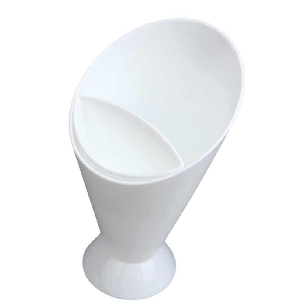 2-in-1 Plastic French Fry Cone & Salad Cup - PP Charcuterie Holder with Ketchup Dipping Tray for Home, Restaurants, Bars & Parties - Perfect for Snacks, Appetizers & Finger Foods