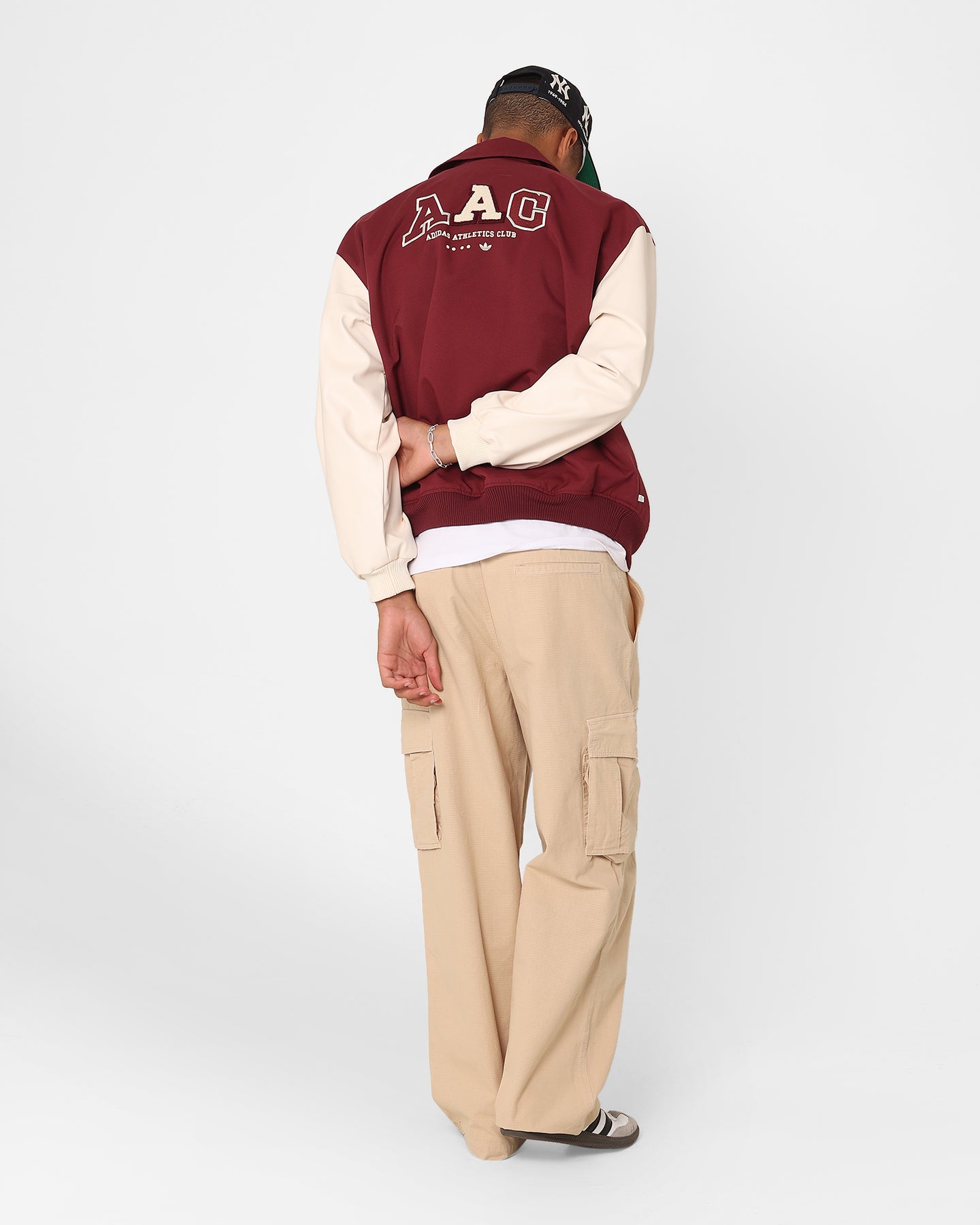 Adidas Metro Varsity Jacket for Men - Shadow Red Color | Stylish Sporty Baseball Jacket for Casual Wear & Street Fashion