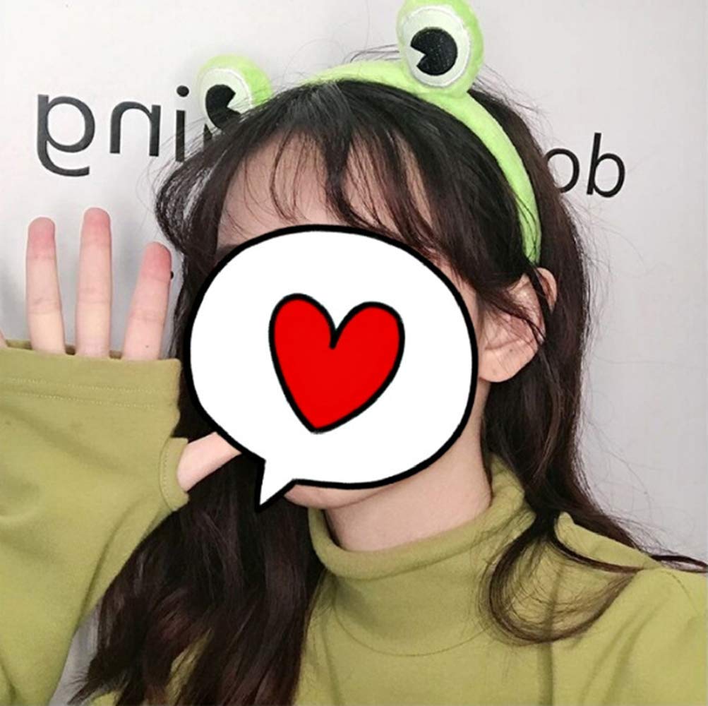 Cute Frog Headband - Adjustable Hair Band Costume Accessory for Women, Men & Adults - Perfect for Cosplay, Halloween & Themed Parties