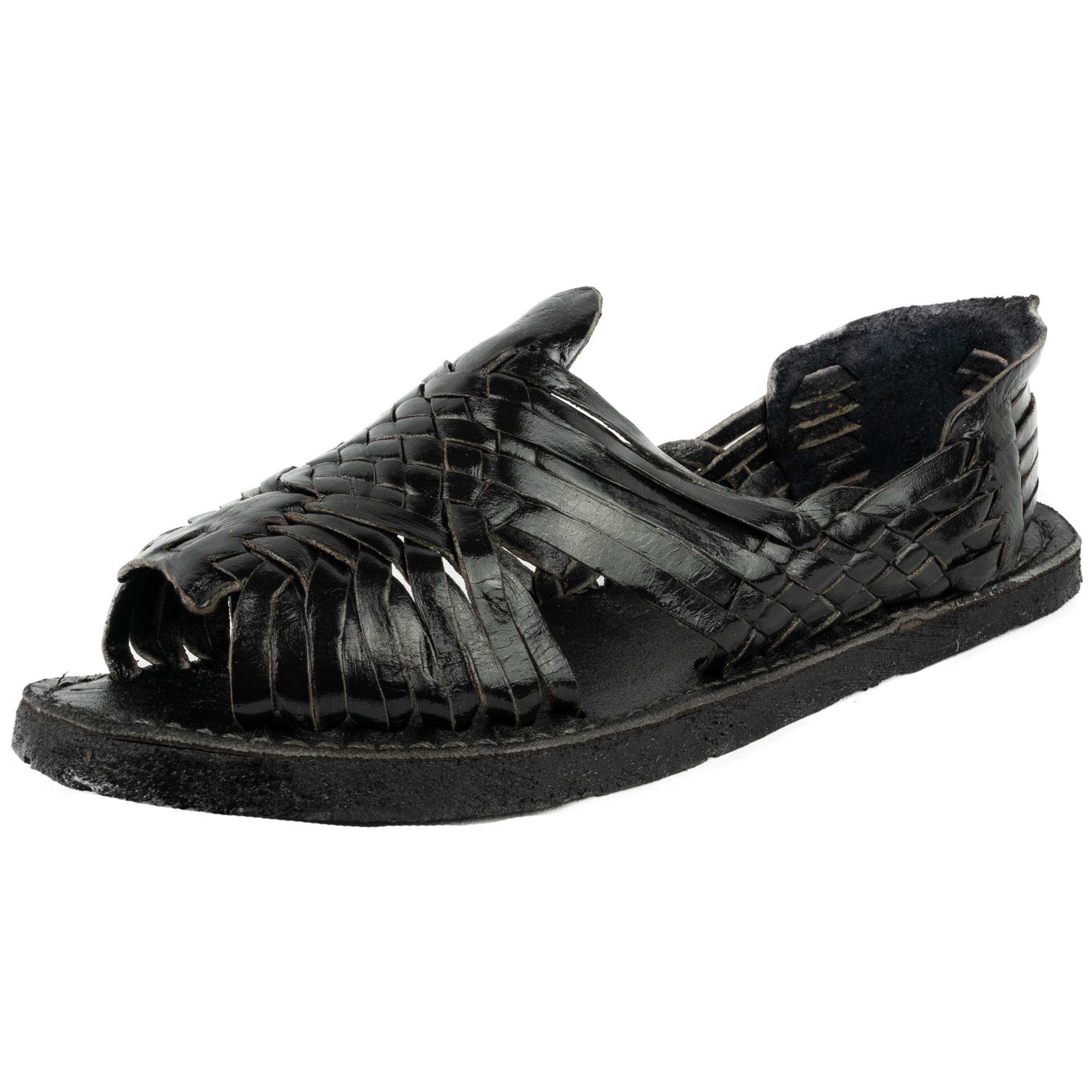 Men's Genuine Leather Sandals - Western Style Huarache Mexican Sandals for Men | Comfortable & Durable Outdoor Summer Footwear for Beach, Travel & Casual Wear