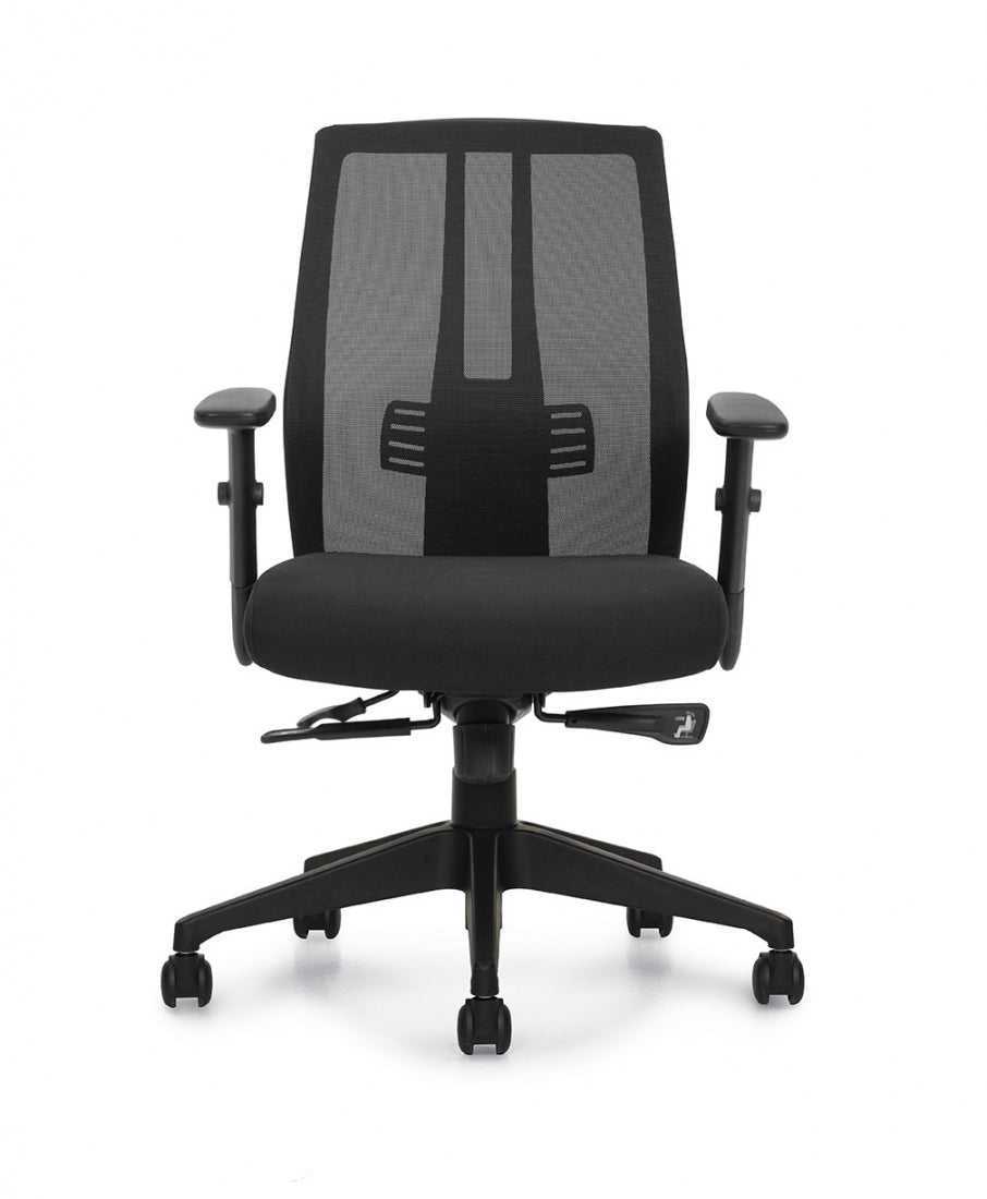 OTG Mesh Back Synchro Tilter Office Chair - Ergonomic Adjustable Lumbar Support & Tilt Mechanism (Model OTG10707B) - Perfect for Home Office, Gaming & Workspace Comfort