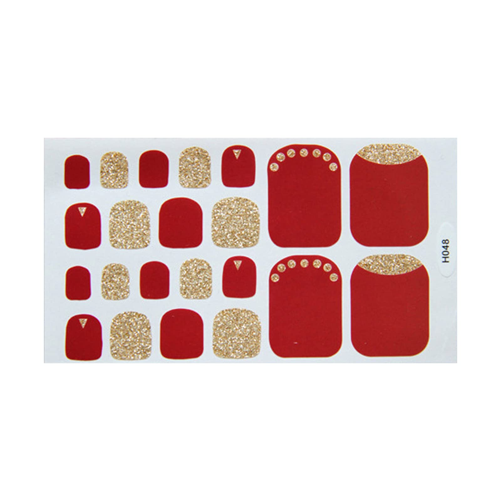 Elegant DIY Glitter Nail Stickers - Self-Adhesive Toe Nail Decals for Women & Girls | Waterproof, Summer Sandal Matching Beauty Accessories | Perfect for Pedicures, Beach Vacations & Nail Art Decoration