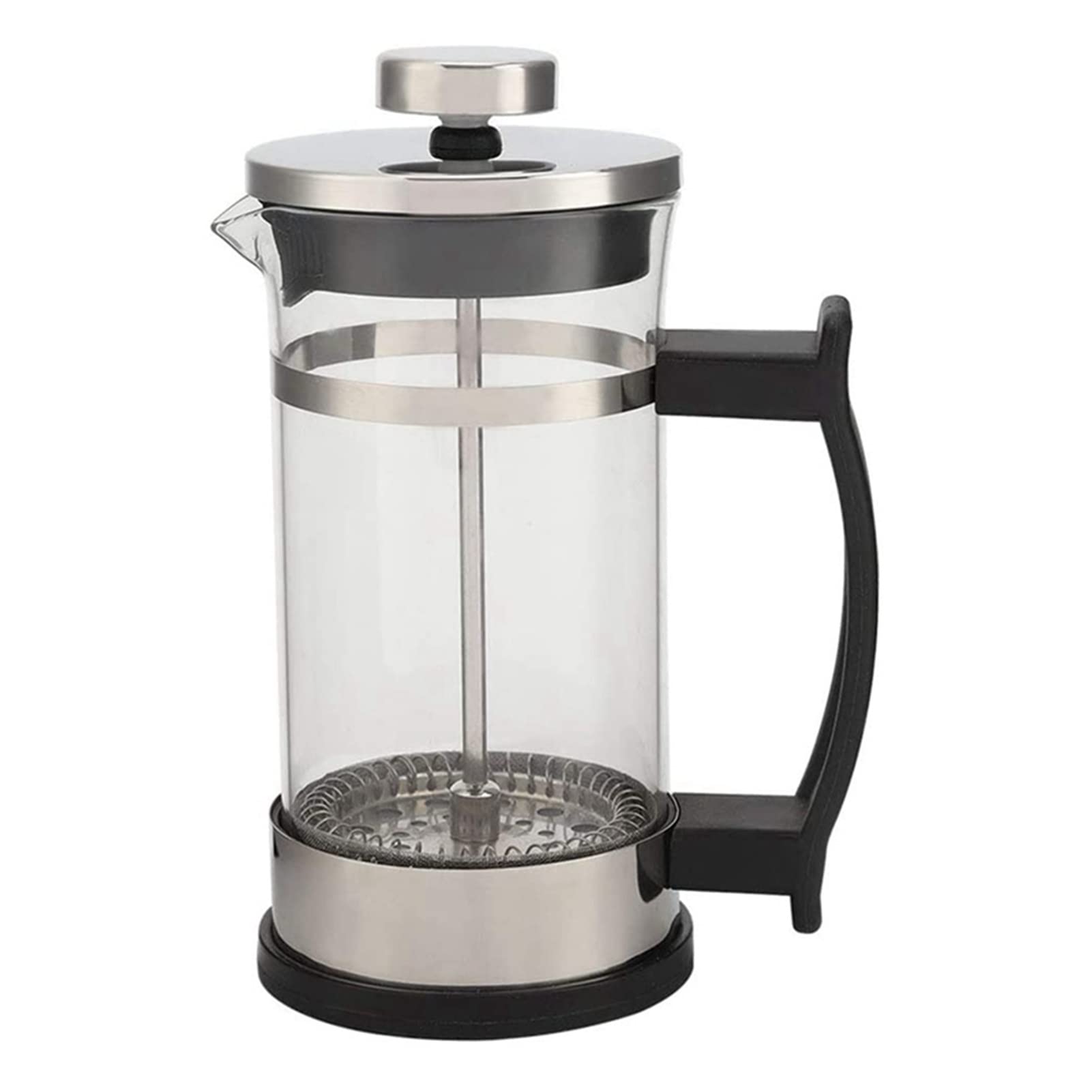 Premium Stainless Steel French Press Coffee Maker & Tea Infuser - 350ml Glass Carafe with Fine Mesh Filter for Rich, Smooth Brew - Perfect for Home, Office, Camping & Gifts (Color A)