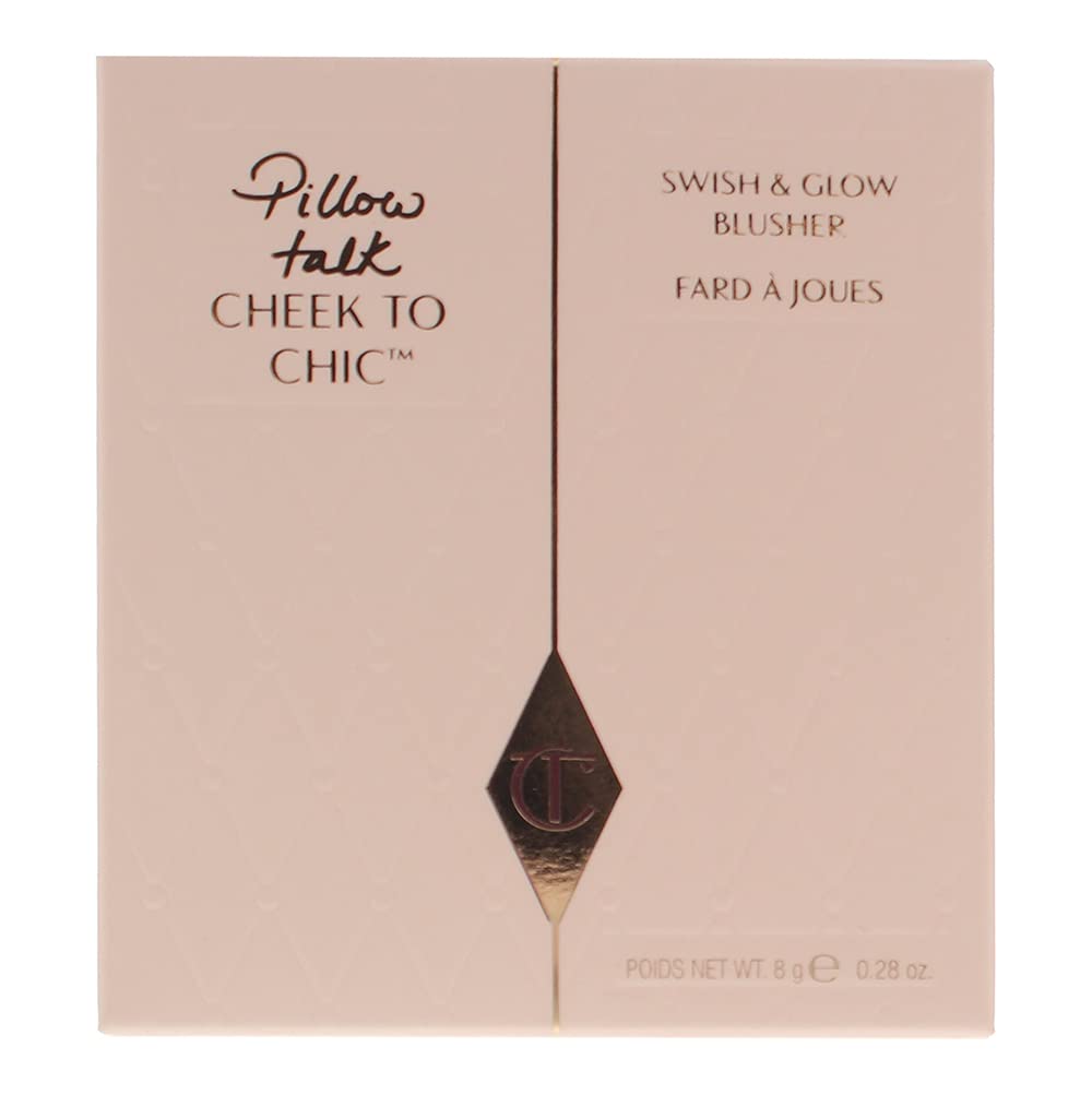 Charlotte Tilbury Cheek to Chic Blush - Pillow Talk Intense | Long-Lasting, Buildable Color for a Flawless Glow | Perfect for Day to Night Makeup Looks